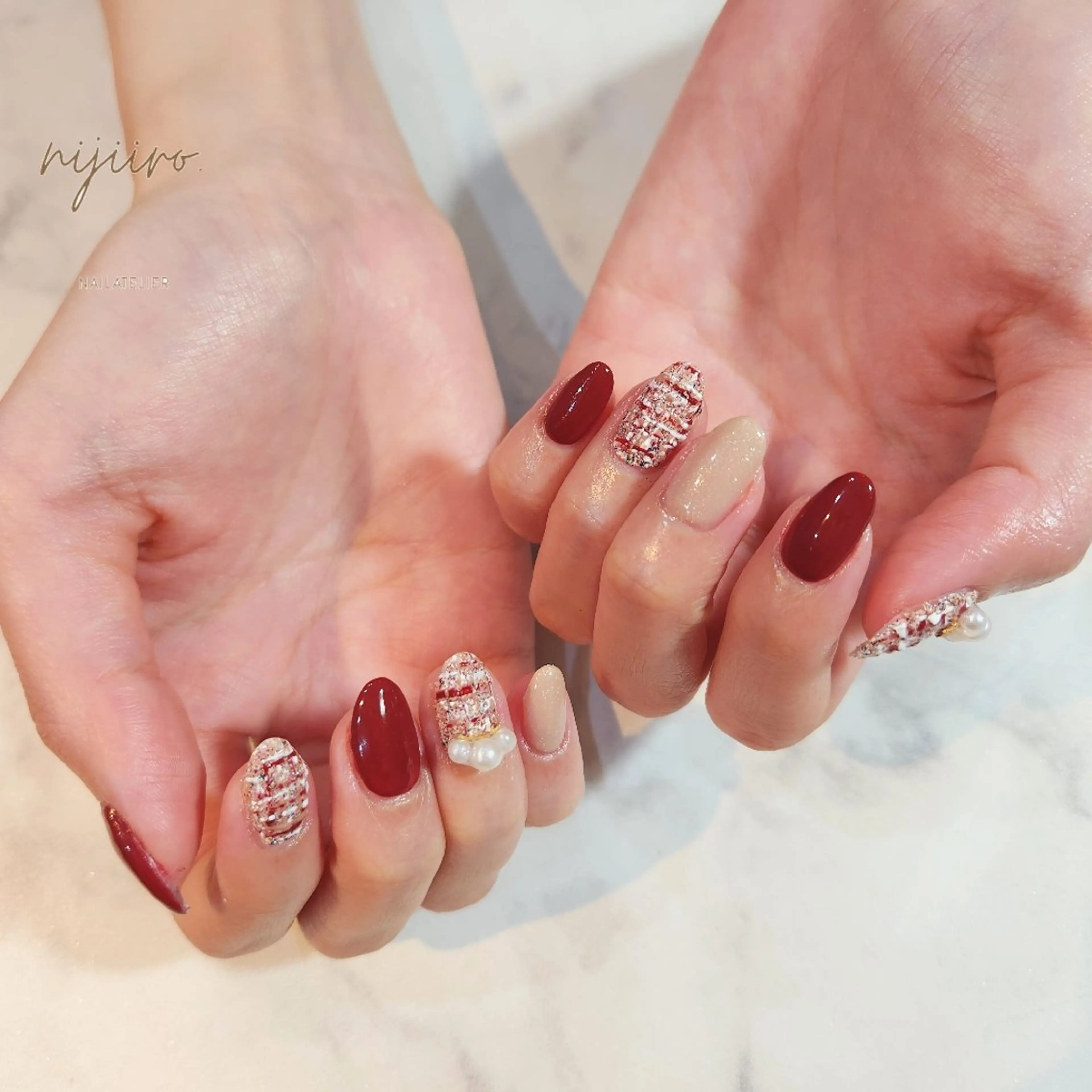 ネイル ハンドネイル nailatelier nijiiro.所属・nijiiro🌈 サトウのネイルデザイン