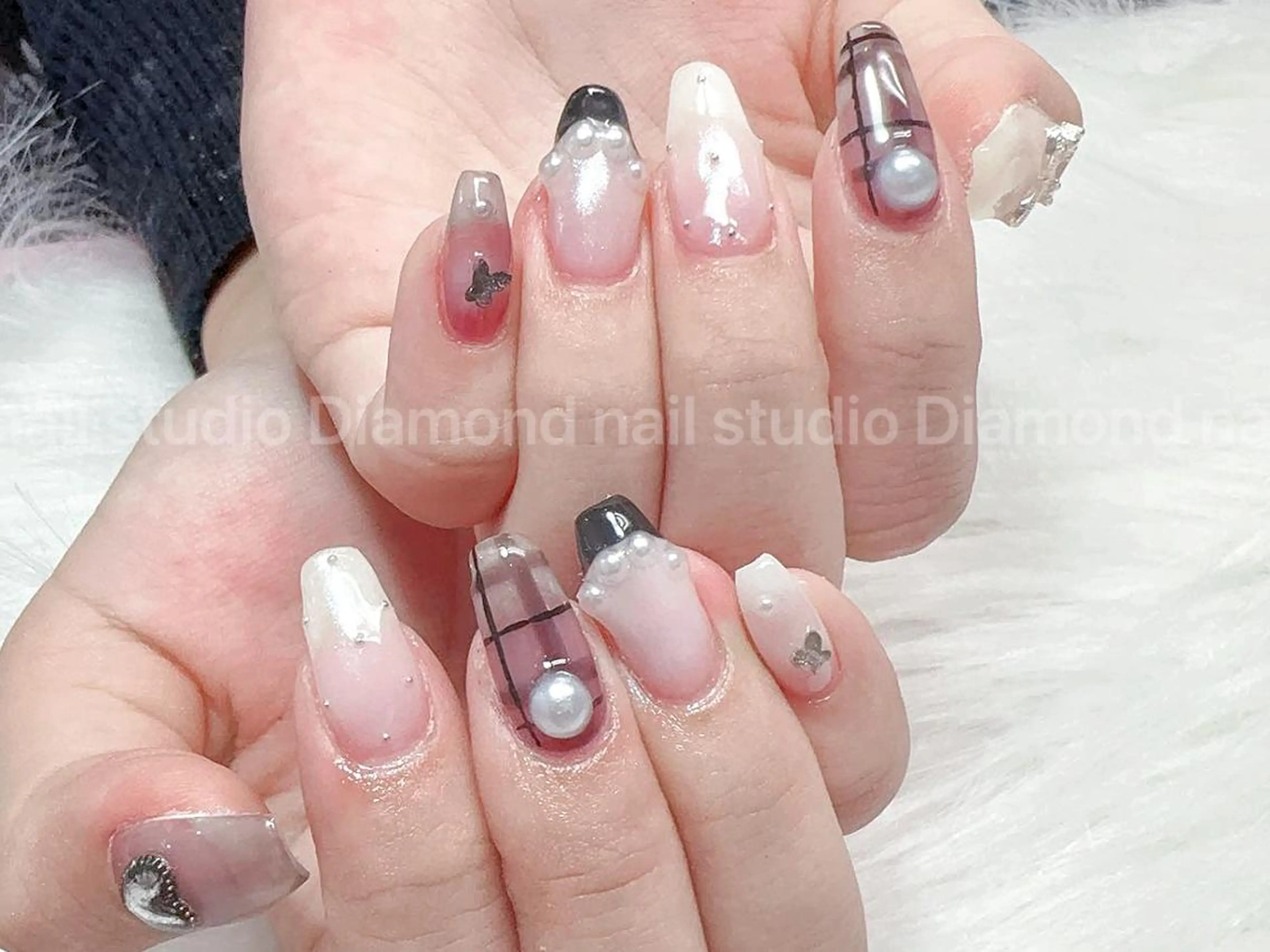 ネイル ハンドネイル DIAMOND Nail🍒のネイルデザイン