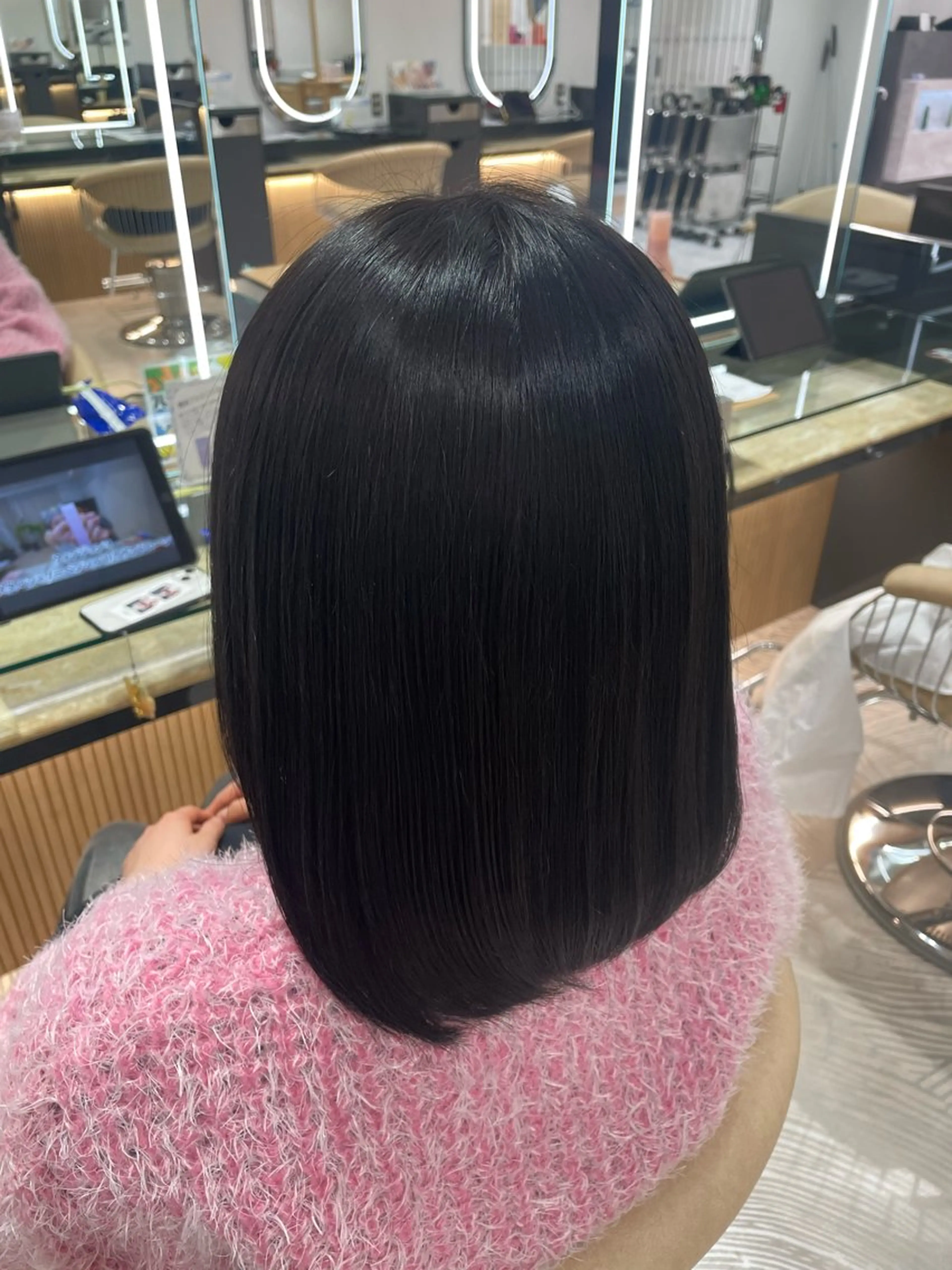 セミロング カラー 透明感カラー ヘアカラー 韓国風/亀之園 涼のヘアスタイル