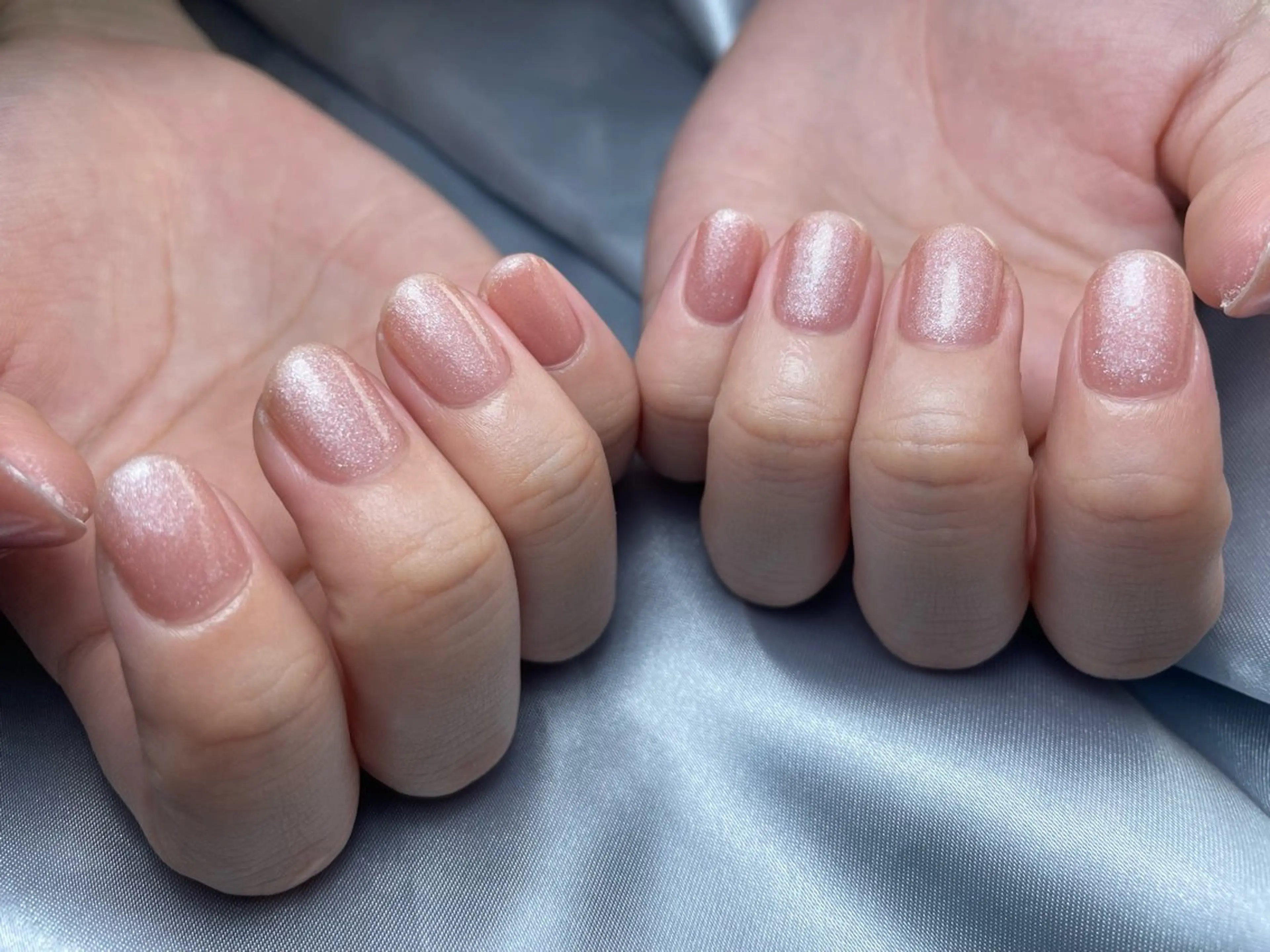 ネイル ラメ(グリッター) ワンカラーネイル シンプルネイル ハンドネイル ✩ miyuのネイルデザイン