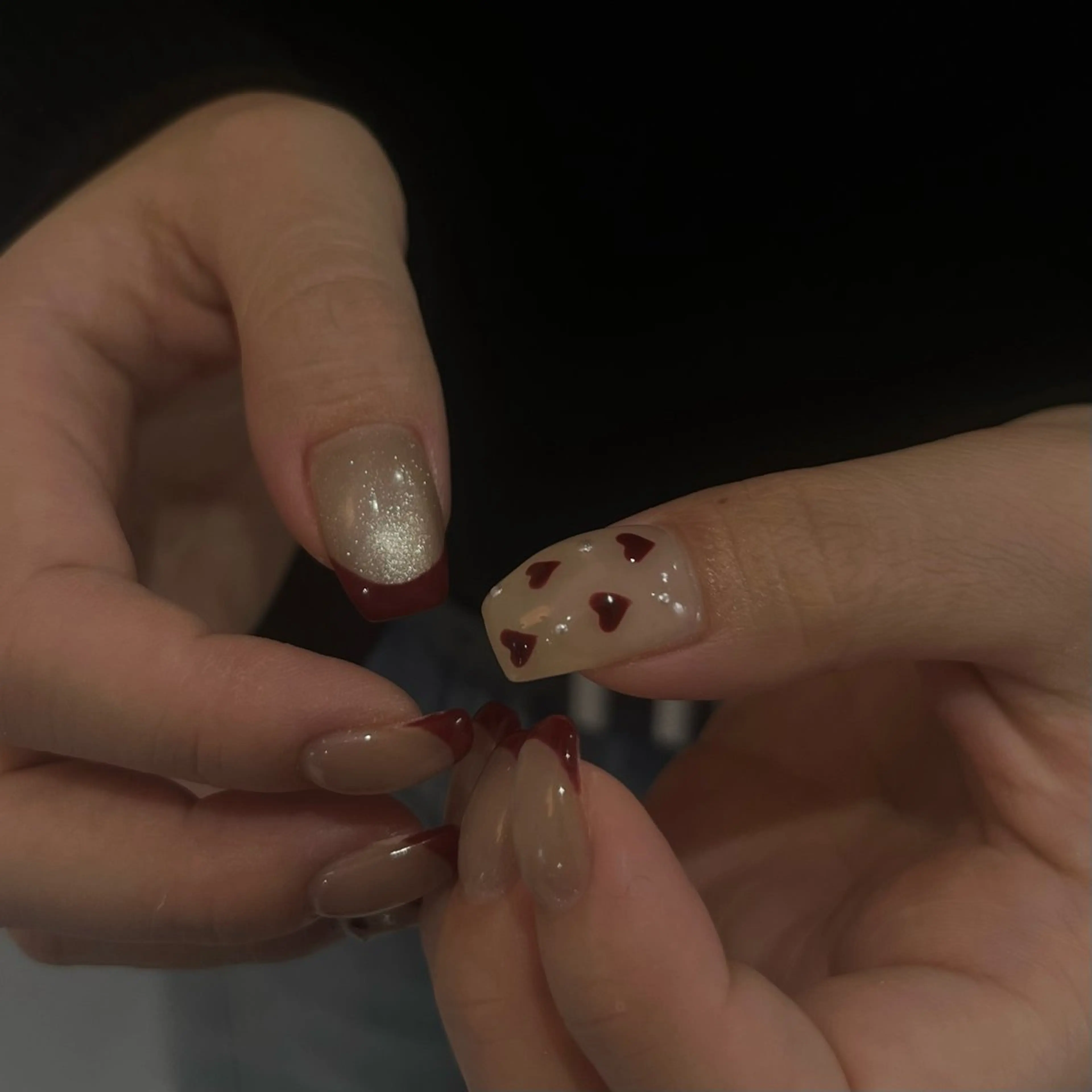 ネイル ハンドネイル Ray. ちゅるん系ニュアンスのネイルデザイン