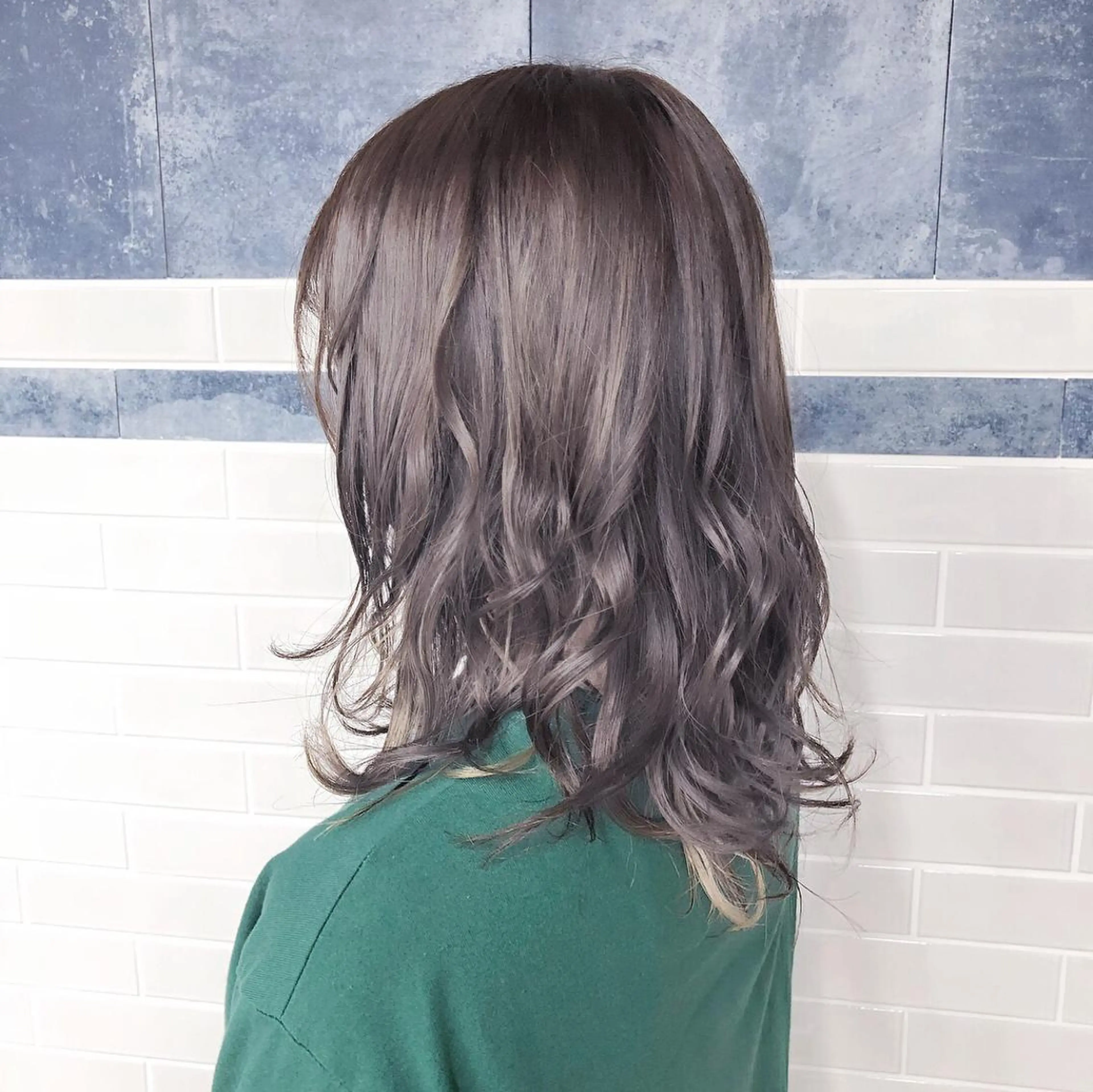 セミロング カラー ブリーチ インナーカラー ラベンダーカラー カット ヘアカラー ❤️Ruminate 日暮里店❤️のヘアスタイル