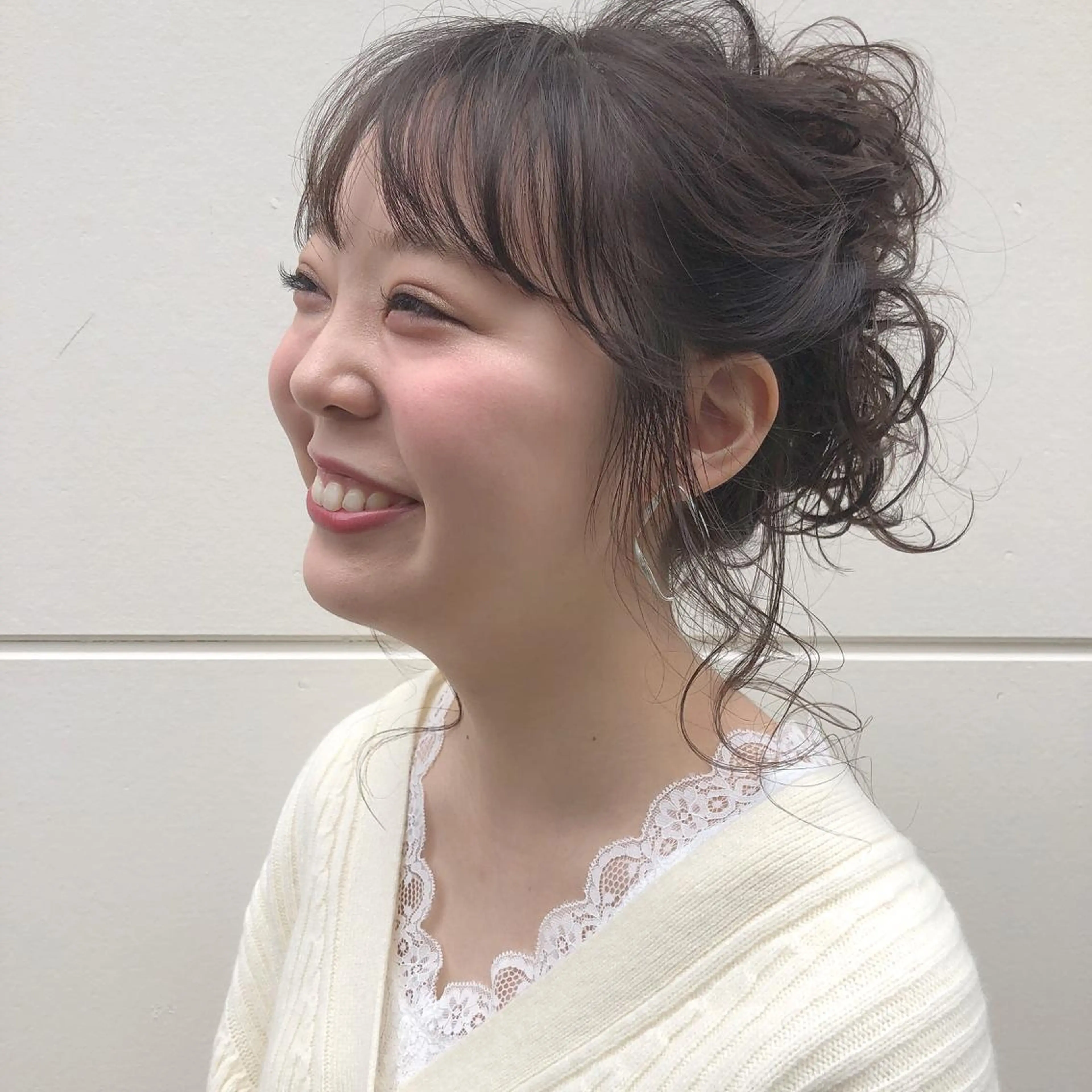 セミロング カラー ヘアアレンジ 榎園 由美のヘアスタイル