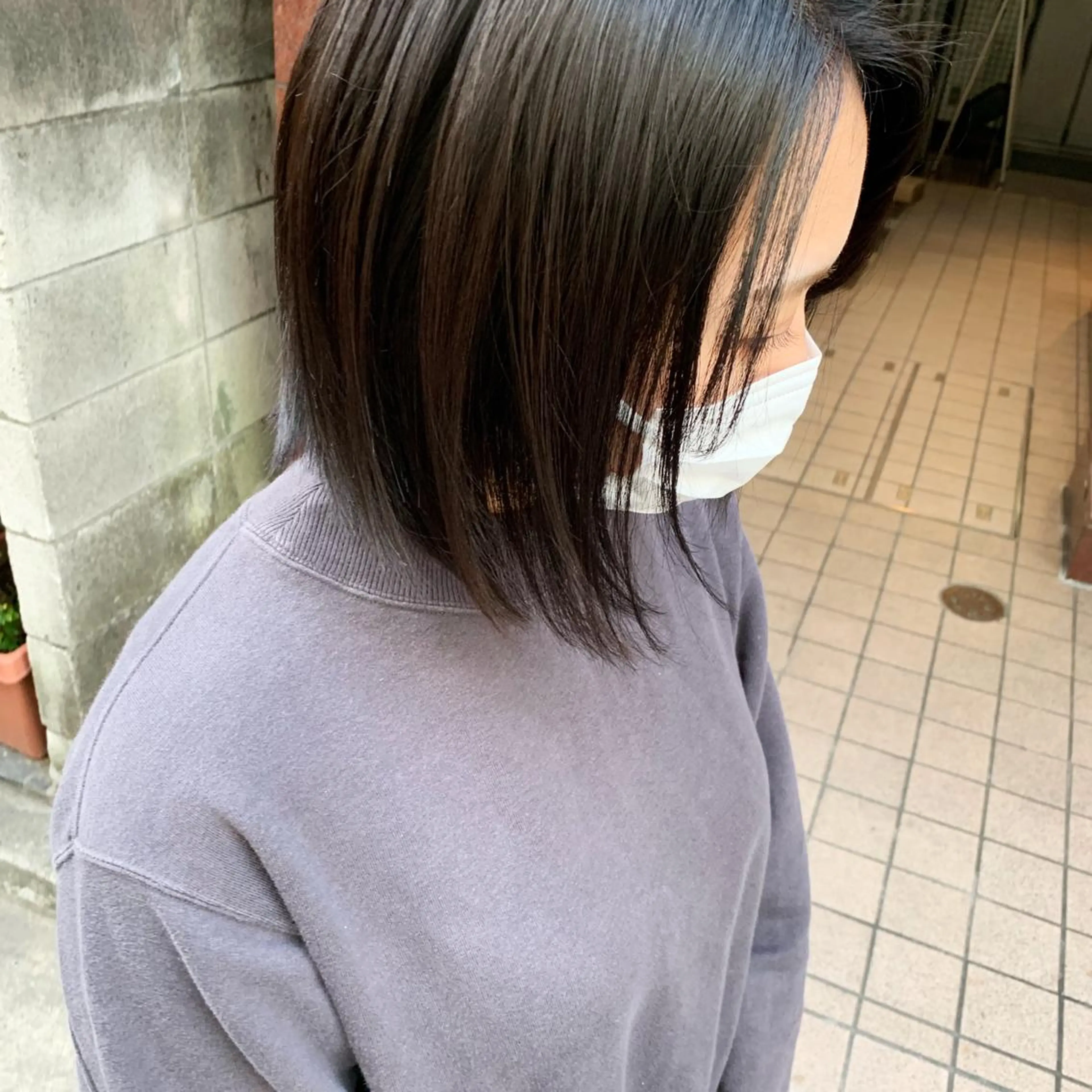 ミディアム カラー ヘアアレンジ 🫧透明感カラー/ ボブ/小笠原汐海🪽のヘアスタイル