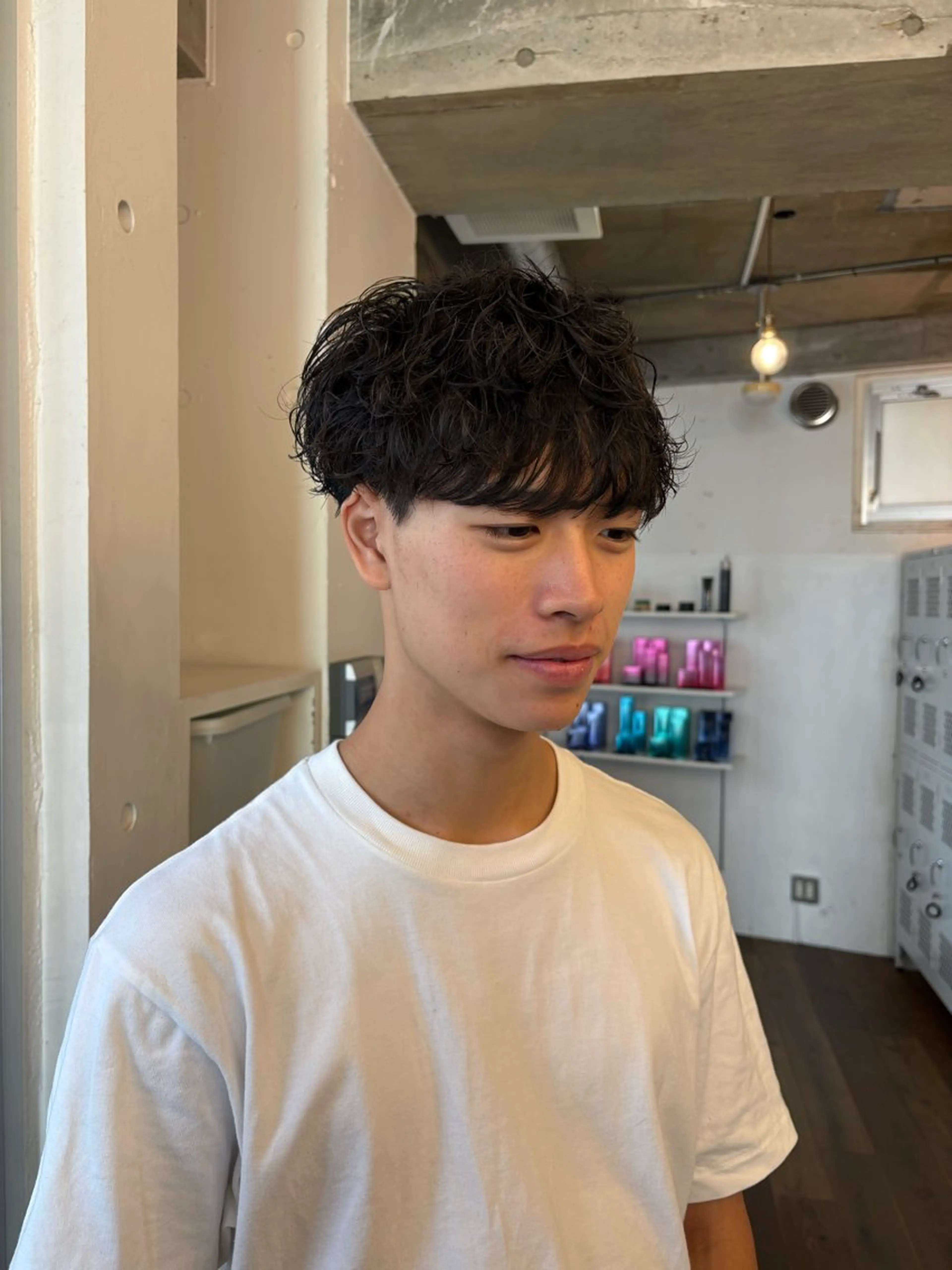 パーマ メンズ メンズパーマ 似合わせヘア/ ハイライト/廣田歩のヘアスタイル