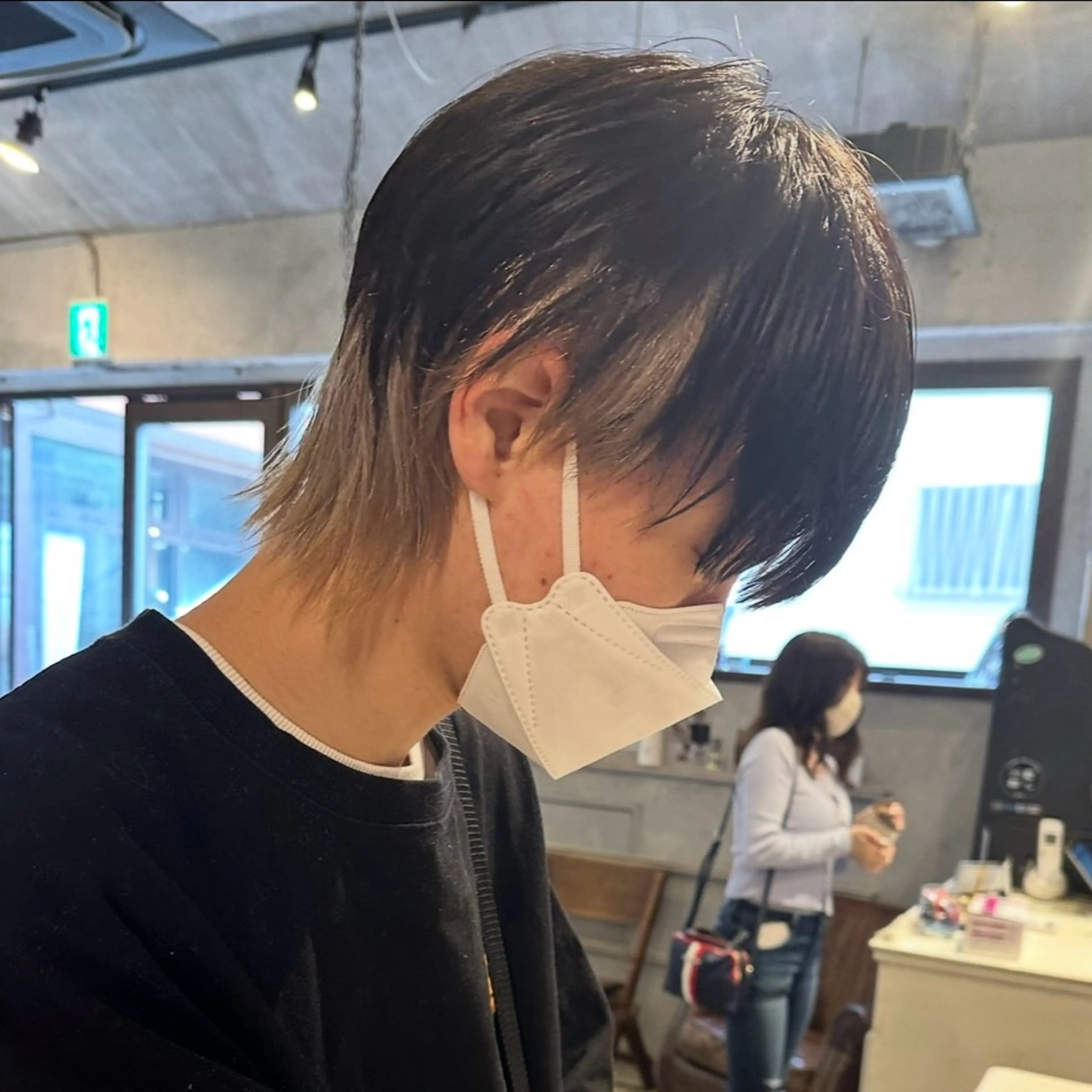 ショート カラー メンズ ヘアカラー トリートメント ブリーチカラー☺︎ AKARIのヘアスタイル