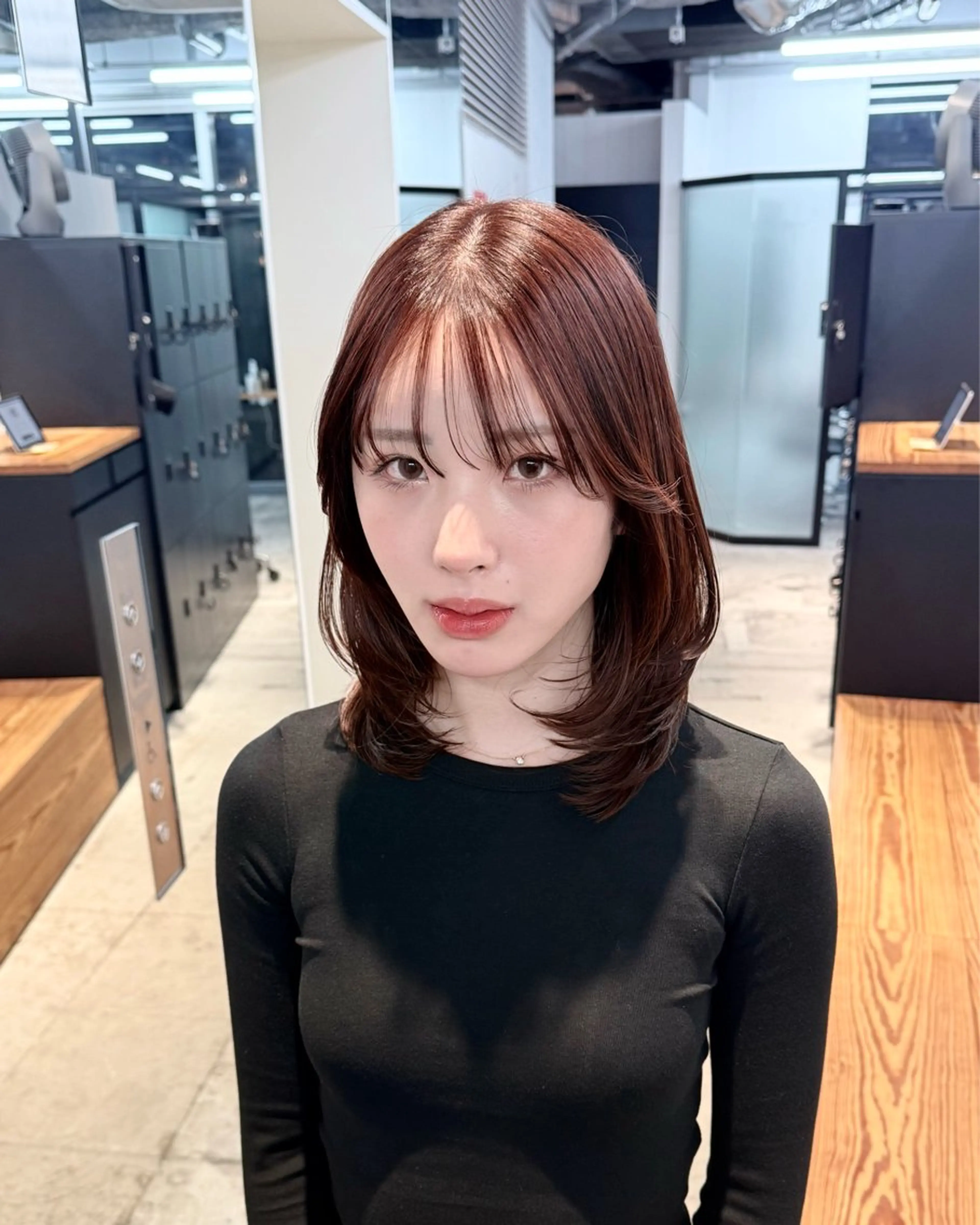 ミディアム カラー カット ヘアカラー トリートメント DX  share salon渋谷所属・カラー系/カット特化 🟠オオタキマサシのヘアスタイル