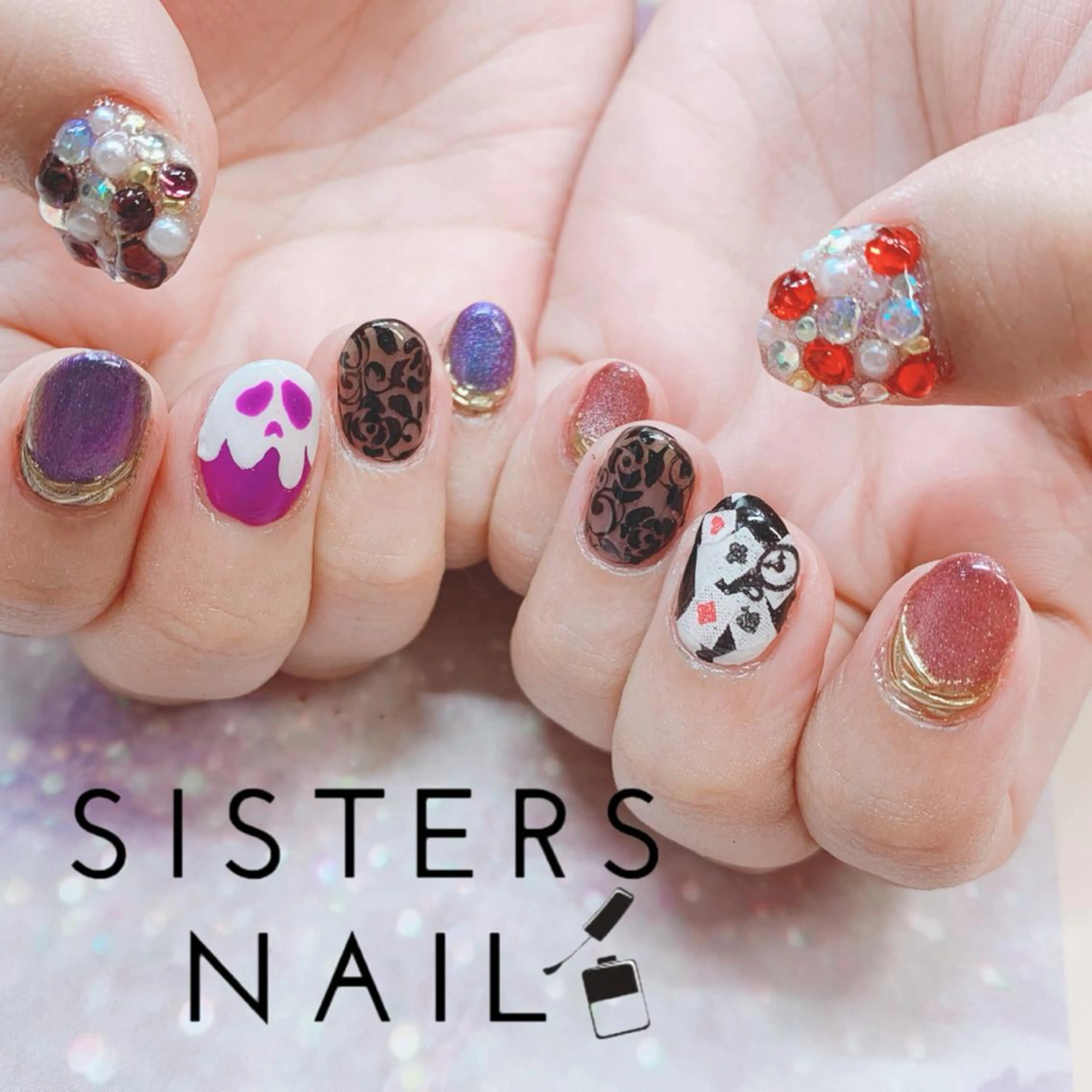 ヘアアレンジ ネイル ハンドネイル ハンドケア sisters nail.fのネイルデザイン