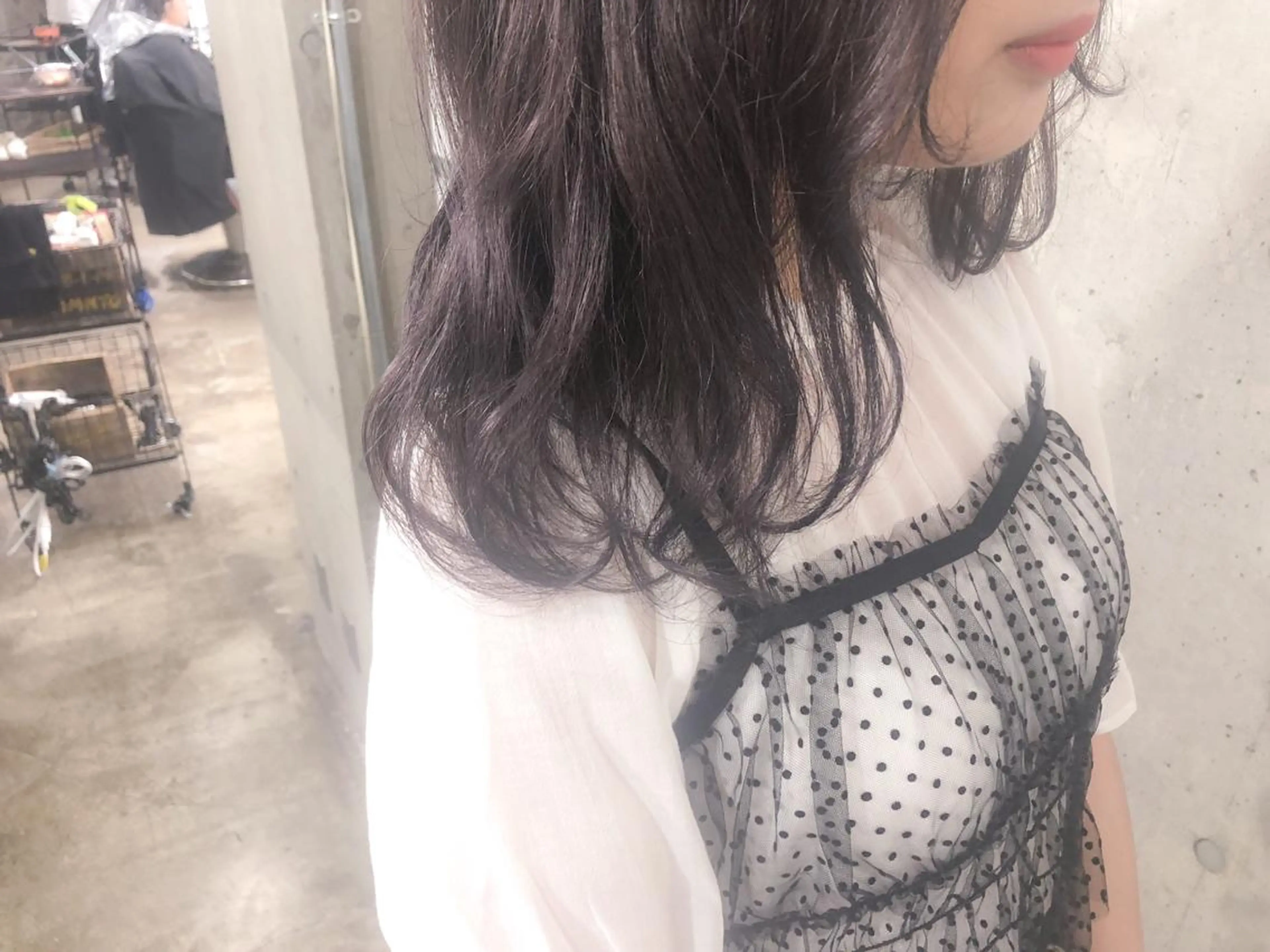 セミロング カラー ベージュカラー 北條 優輝のヘアスタイル