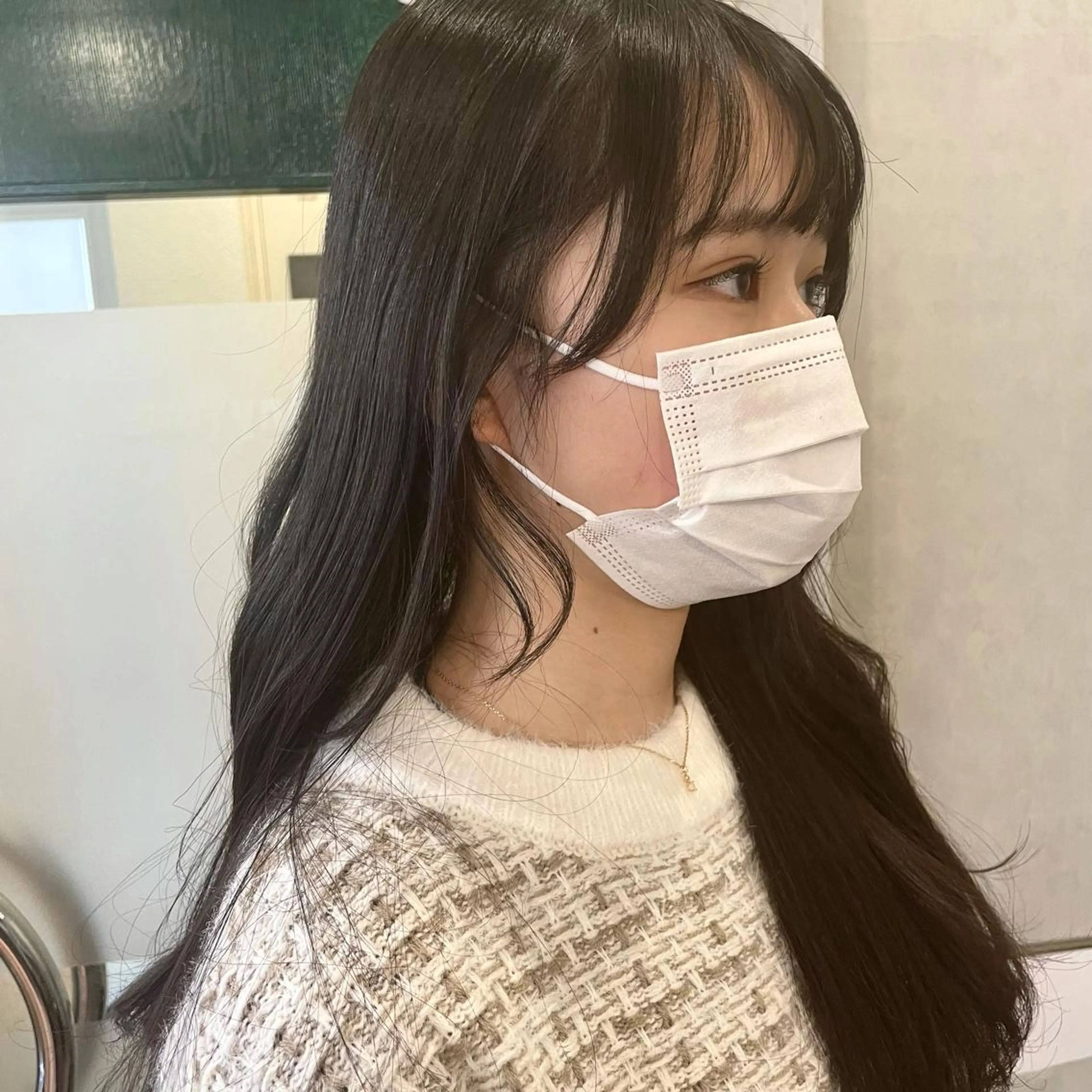 ロング おくれ毛 Anytime所属・はるか 💐 お悩み改善美容師のヘアスタイル