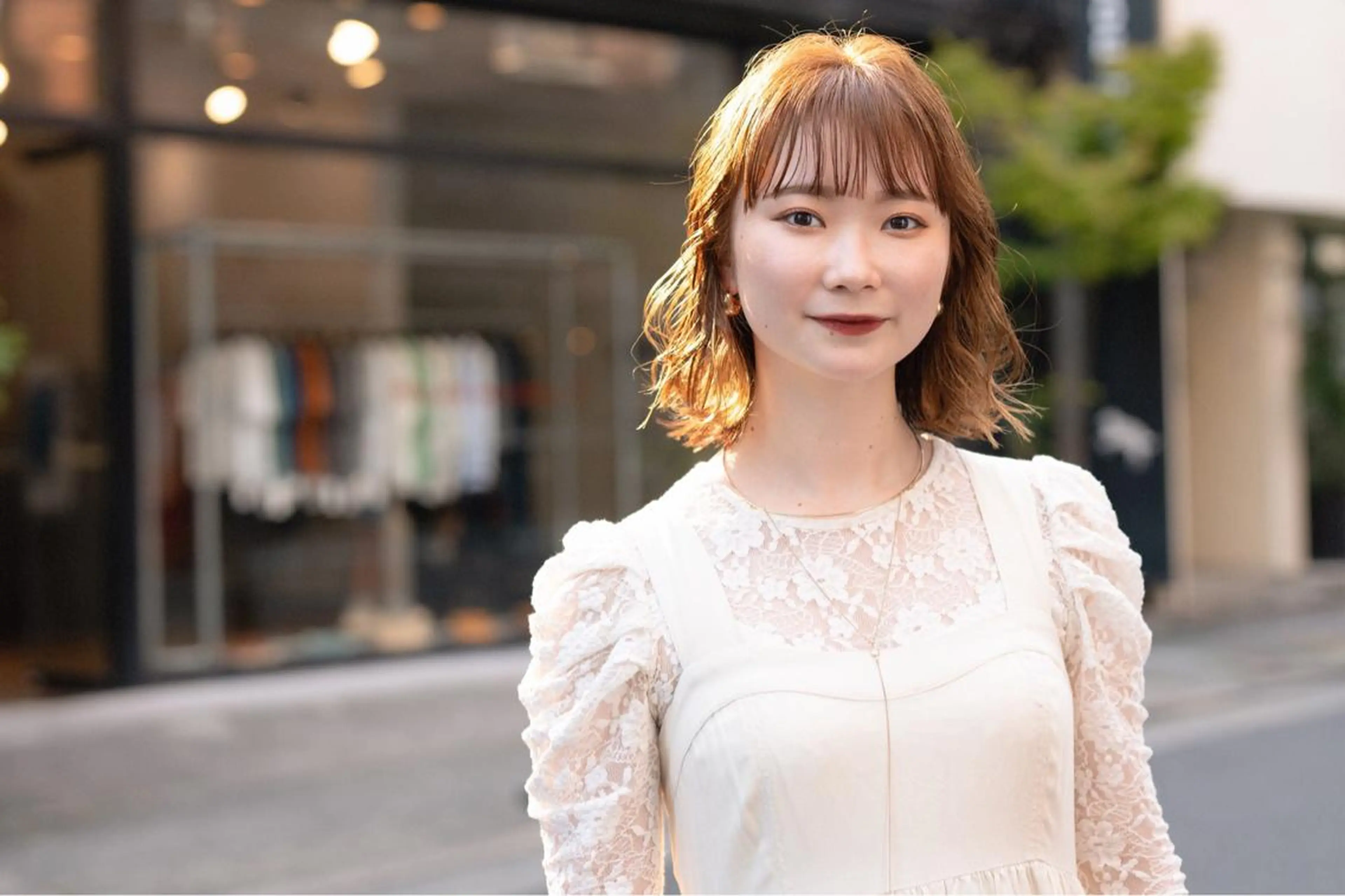 ミディアム シェアハピ ヤマモトのヘアスタイル