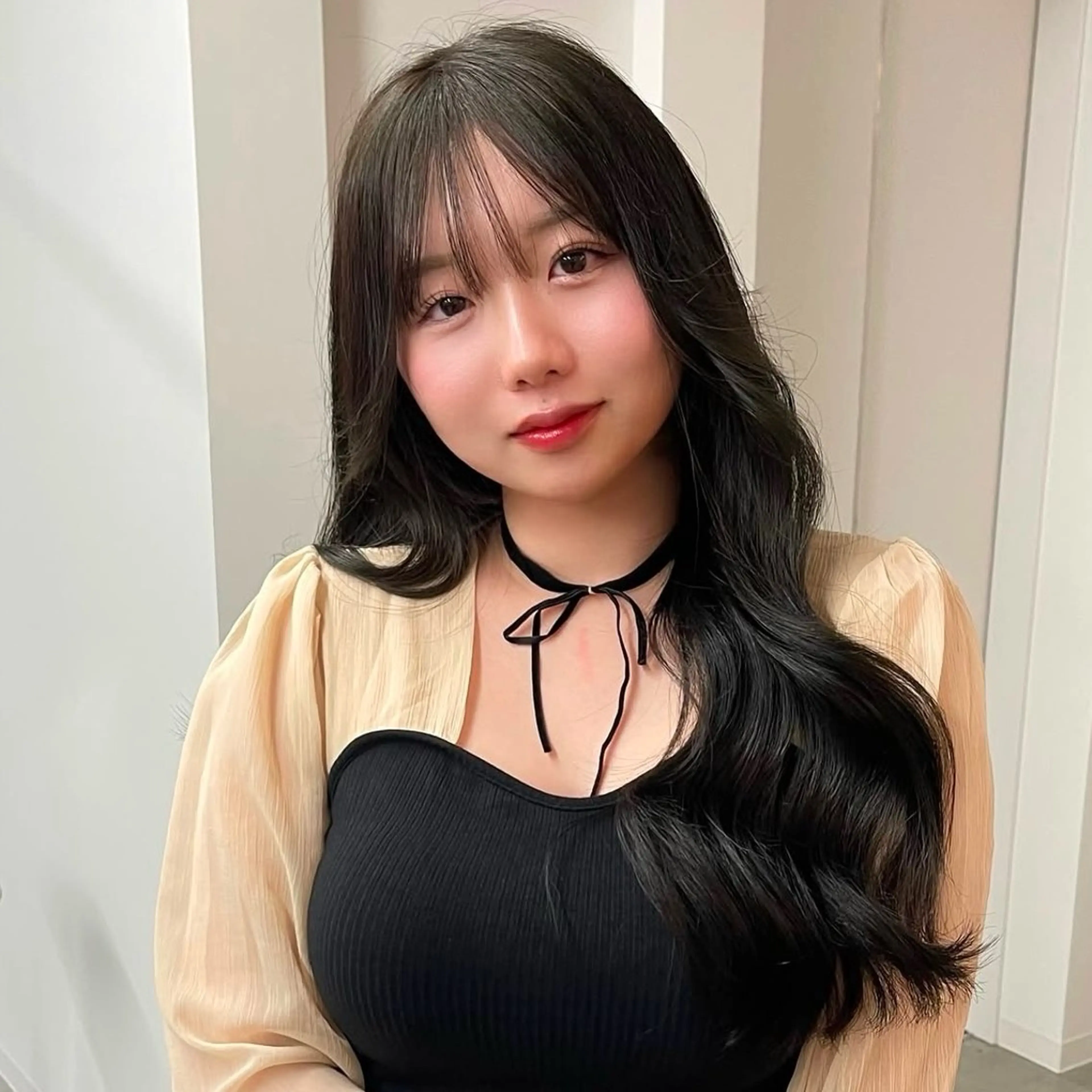 カラー カット ヘアカラー トリートメント 透明感ワンカラー梅田 ダブルカラー/川上のヘアスタイル