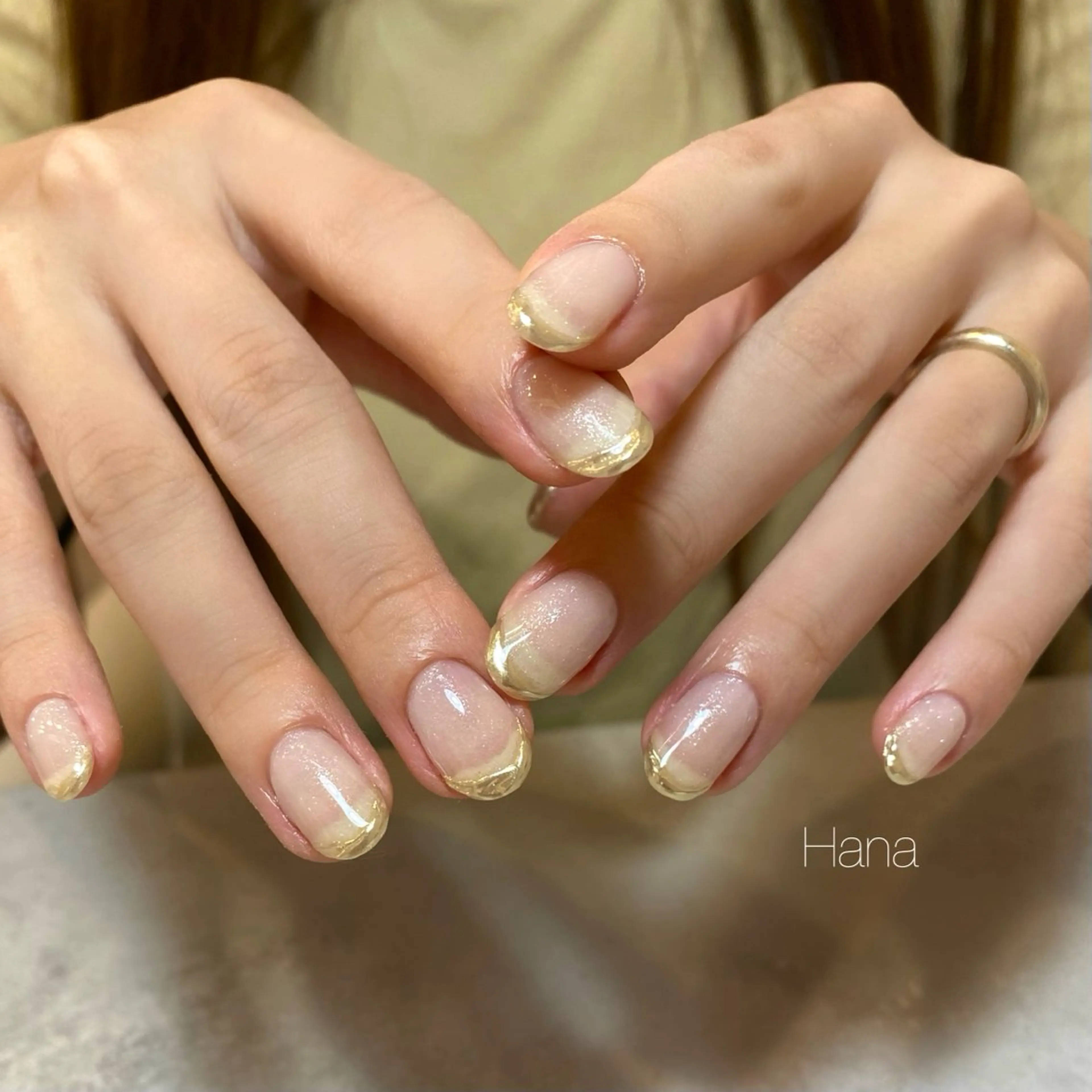 ネイル フレンチネイル ミラーネイル NOEM nail salon所属・HANA /NOEM nailsalonのネイルデザイン