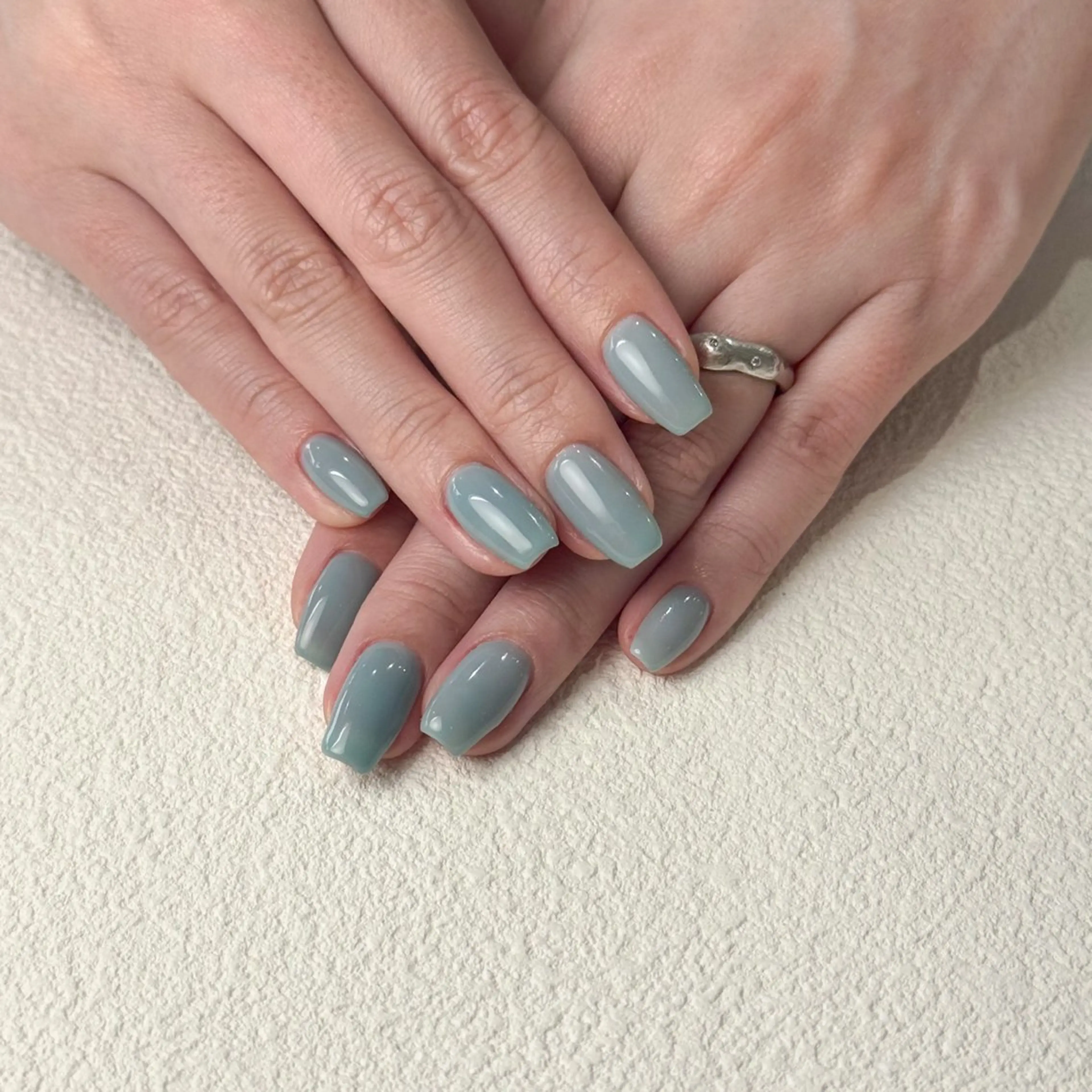 ネイル ワンカラーネイル 手描きアート🎨 tama|竹ノ塚のネイルデザイン