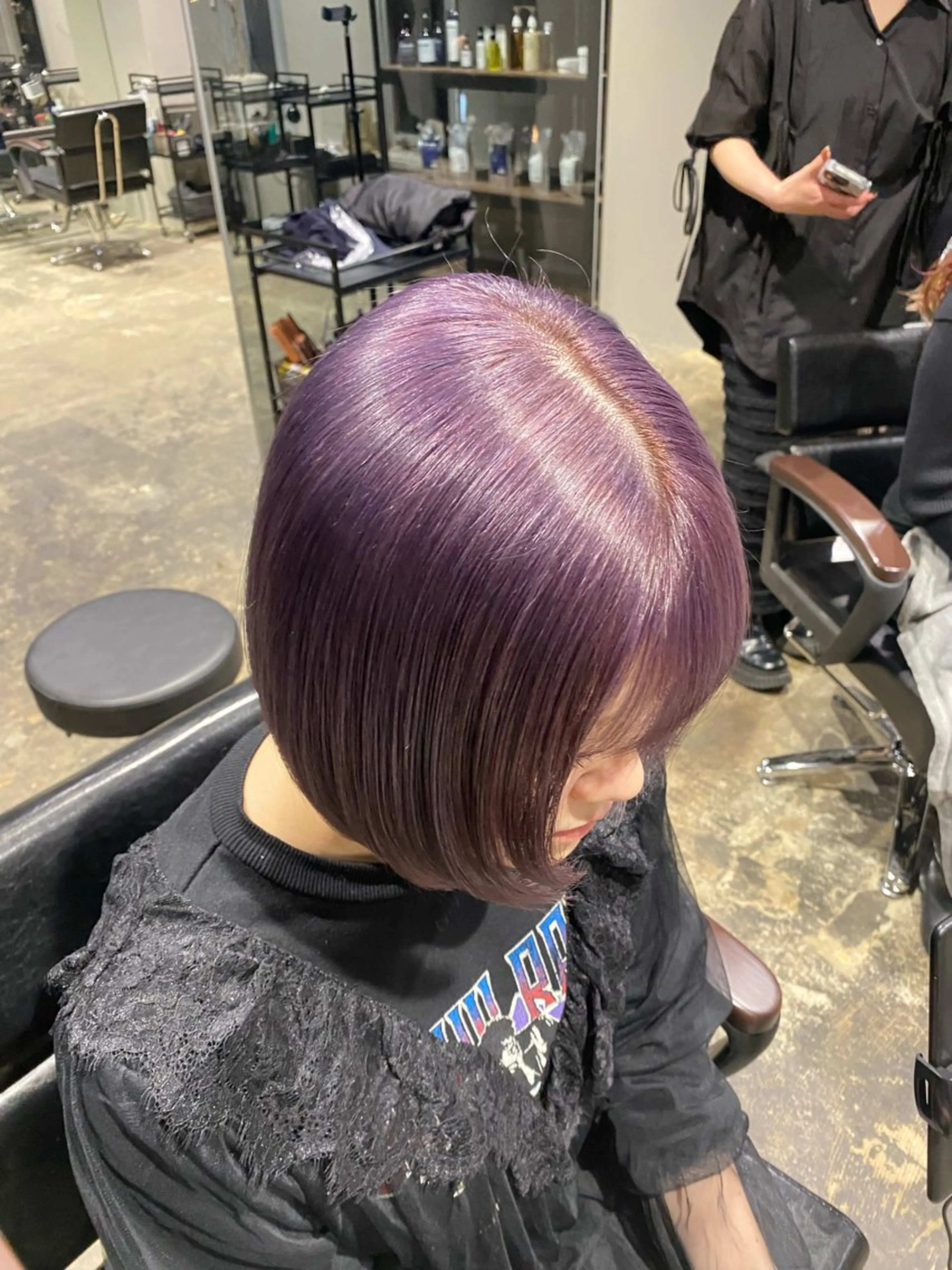 ミディアム ハイトーンカラー レイヤー/ juriのヘアスタイル