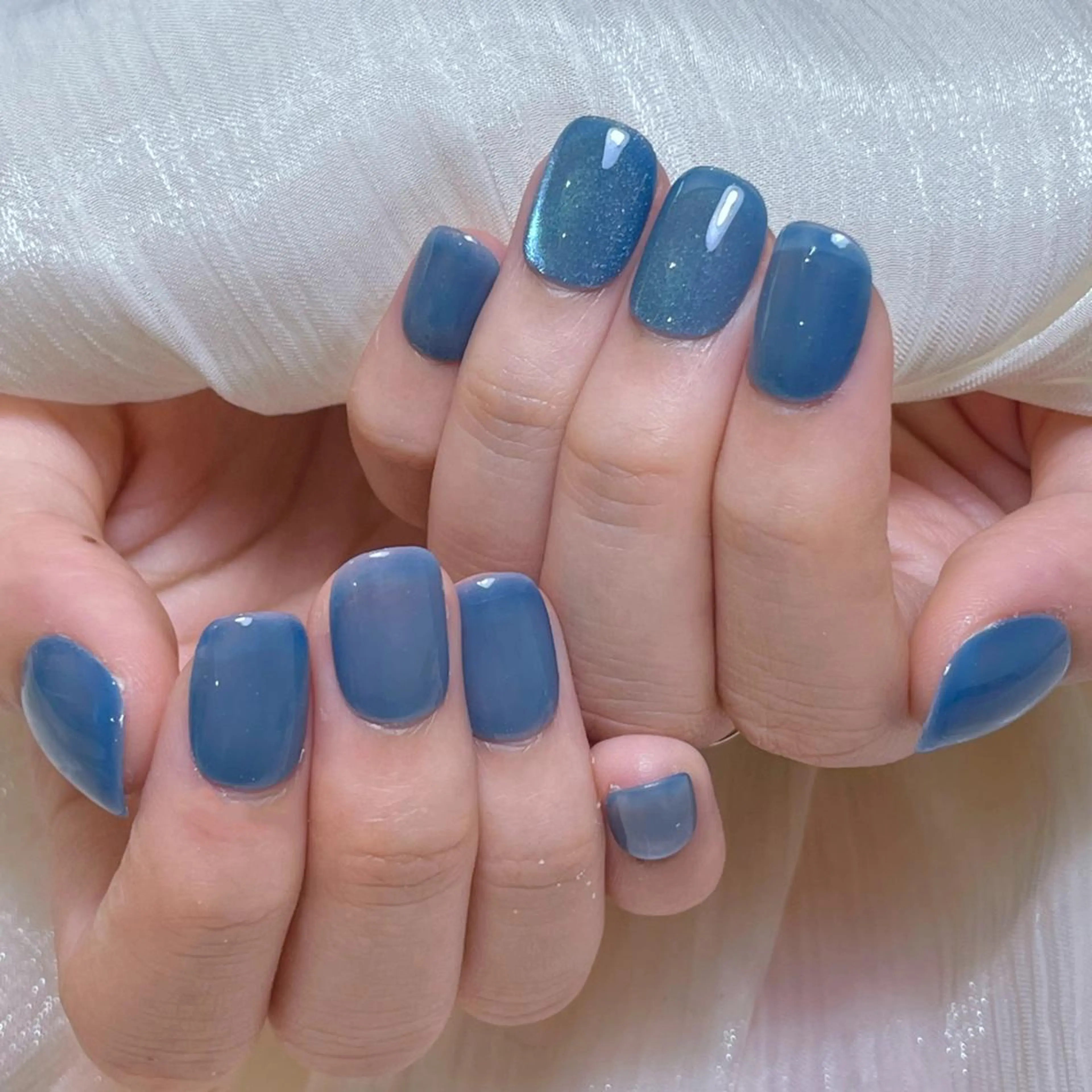 ネイル アートネイル オーロラネイル ガーリー キラキラネイル 韓国ネイル ハンドネイル DIAMOND NailStudioのネイルデザイン