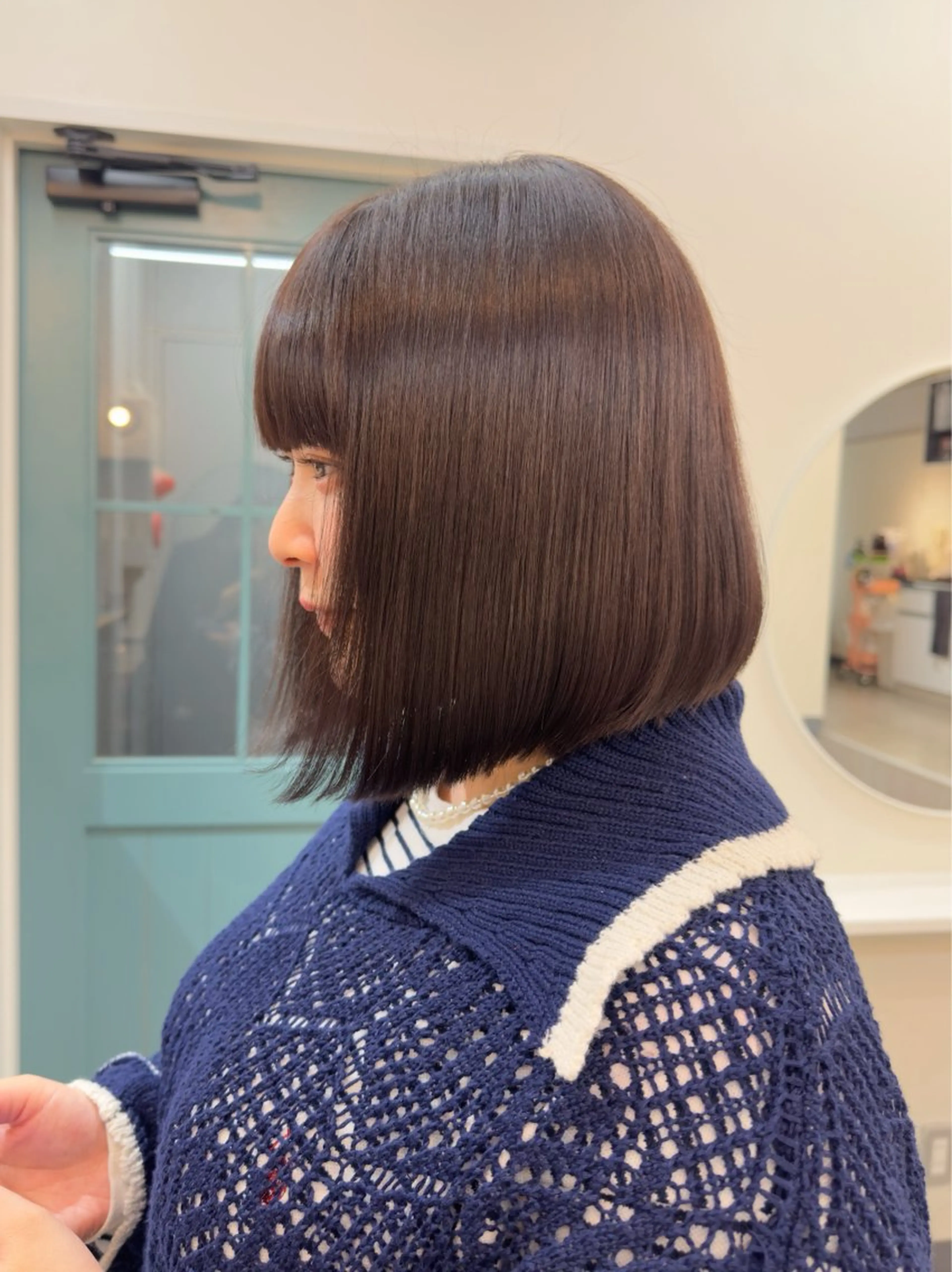 ショート カラー カット ヘアカラー トリートメント レイヤー/顔周り /いいぬまみかのヘアスタイル