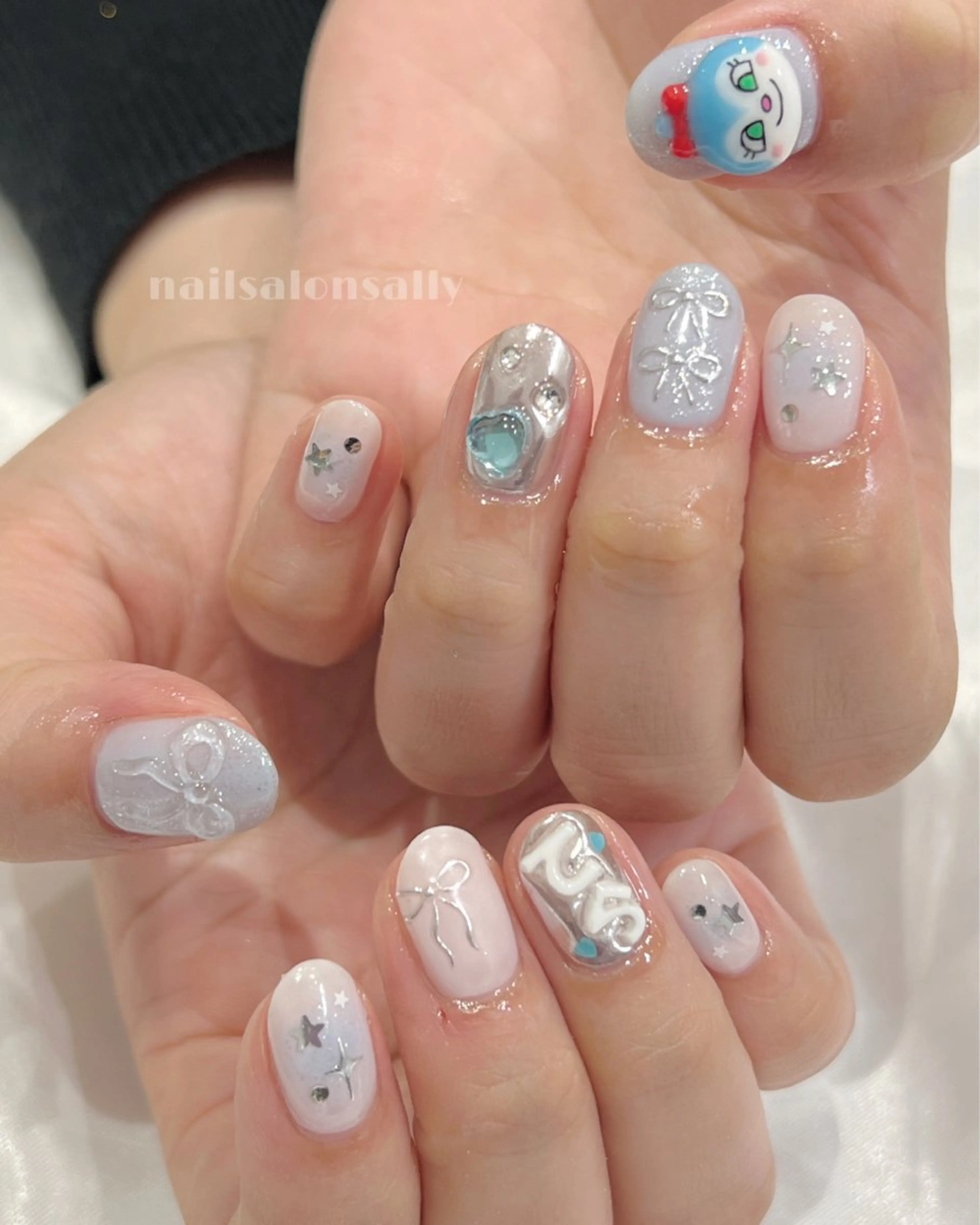 ネイル ハンドネイル 原宿ネイル 推し活/ガーリー/のネイルデザイン