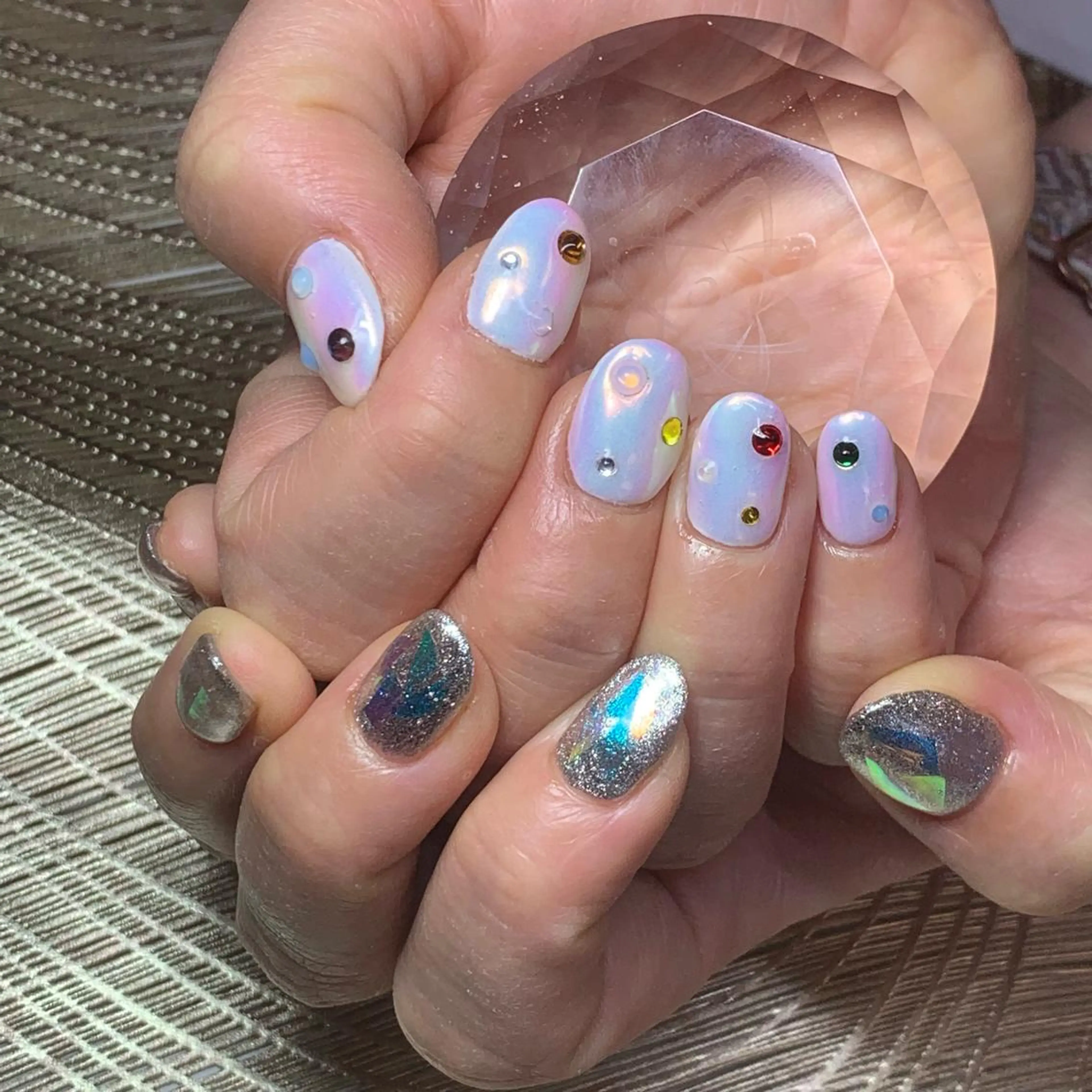 ネイル ハンドネイル καρδιά -ｶﾙﾃﾞｨｱ-のネイルデザイン