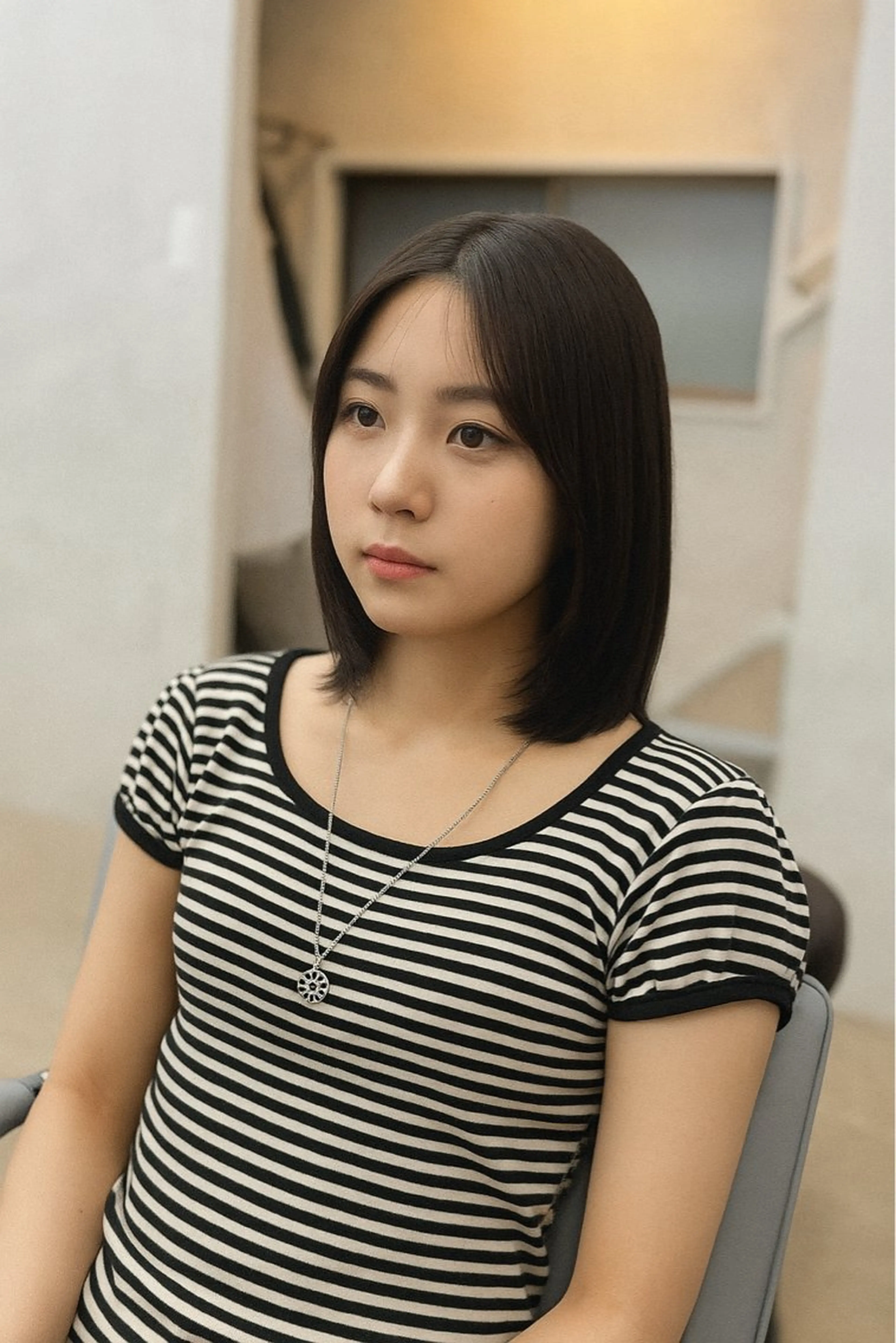 ミディアム カット ✨韓国ヘア✨ レイヤー✂️鎌倉楓麻のヘアスタイル