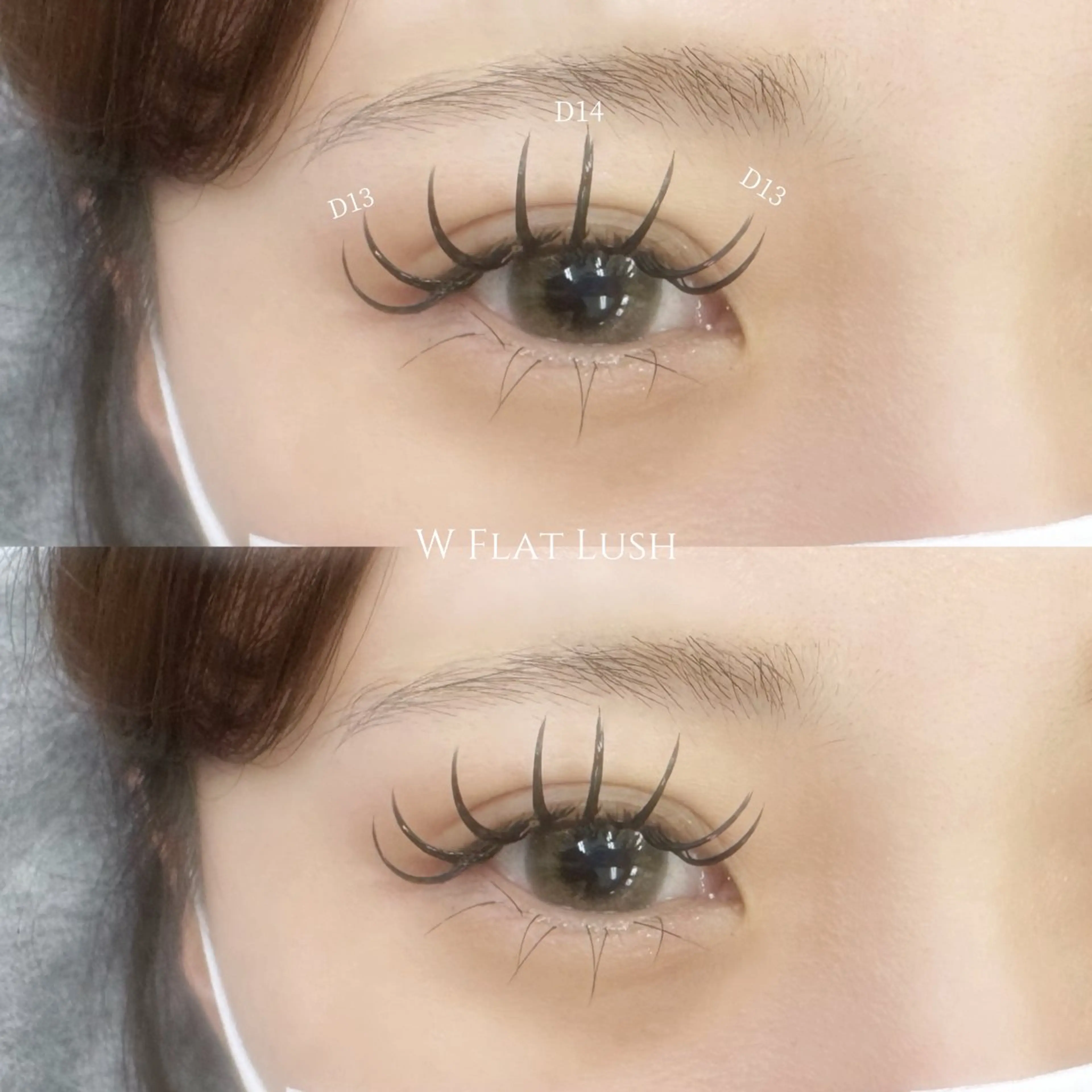 マツエク・マツパ フラットラッシュ シュクレ鈴鹿店所属・shucre riinaのマツエク・マツパデザイン