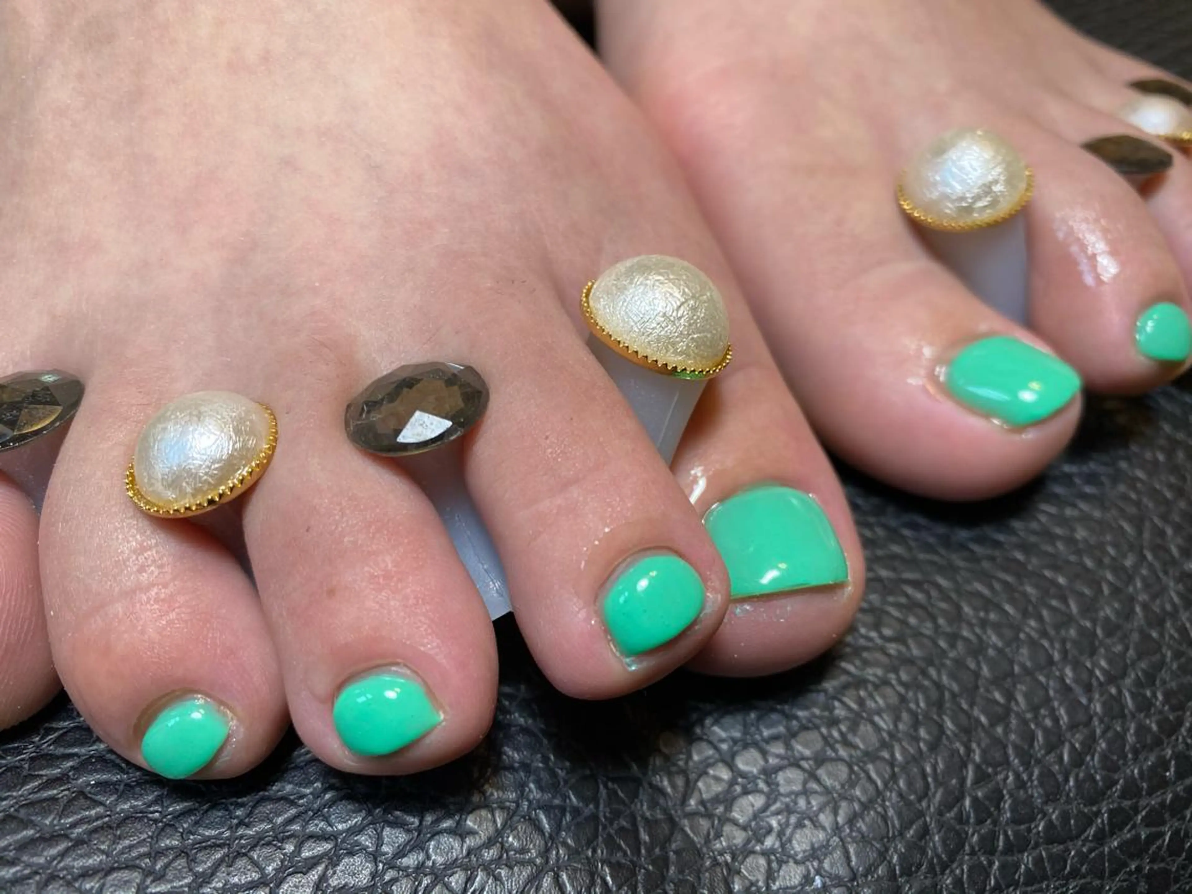 フットネイル　ワンカラーの写真