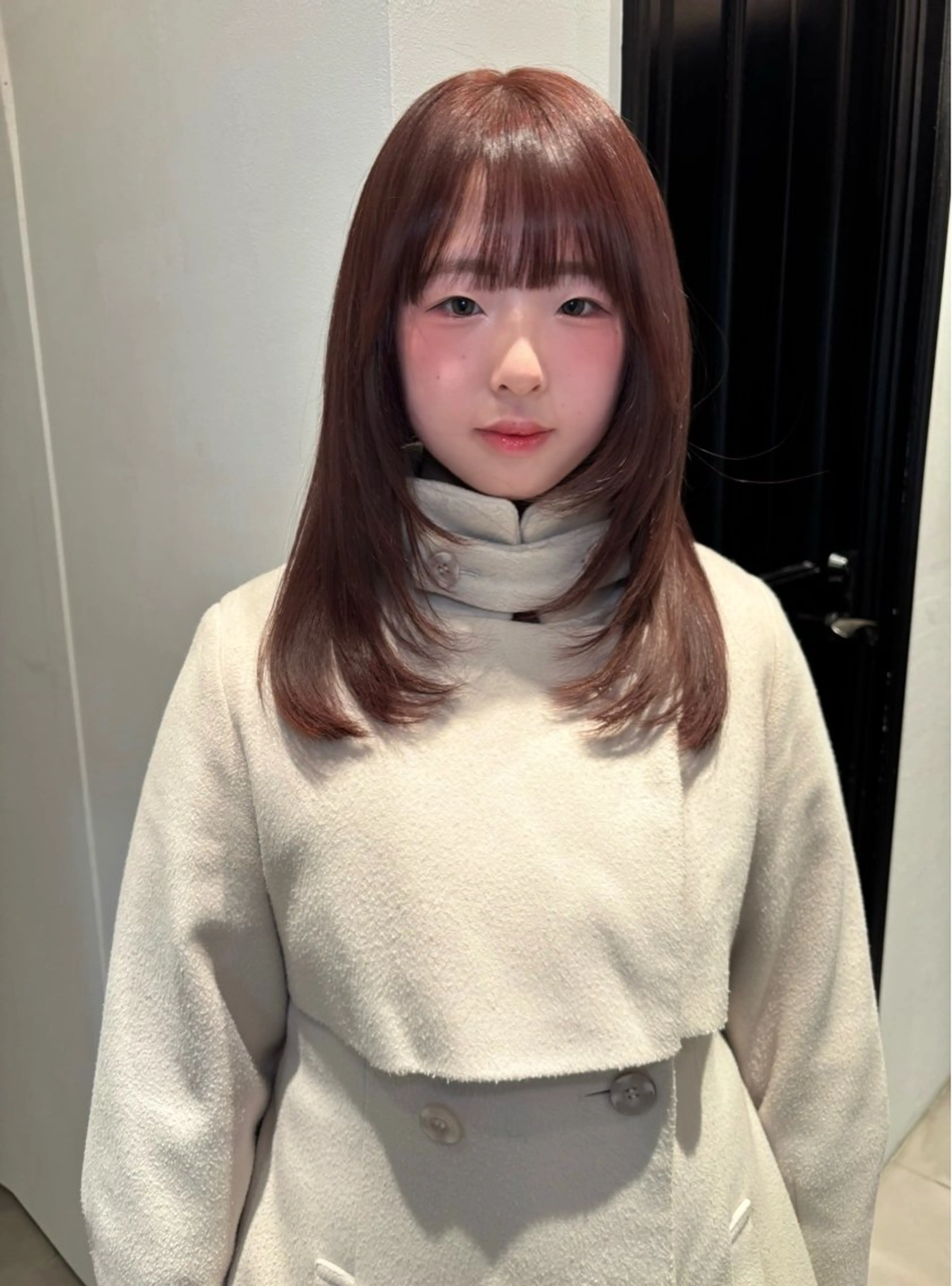 セミロング カラー カット riria/ボブ /ブラウンカラー🎀のヘアスタイル