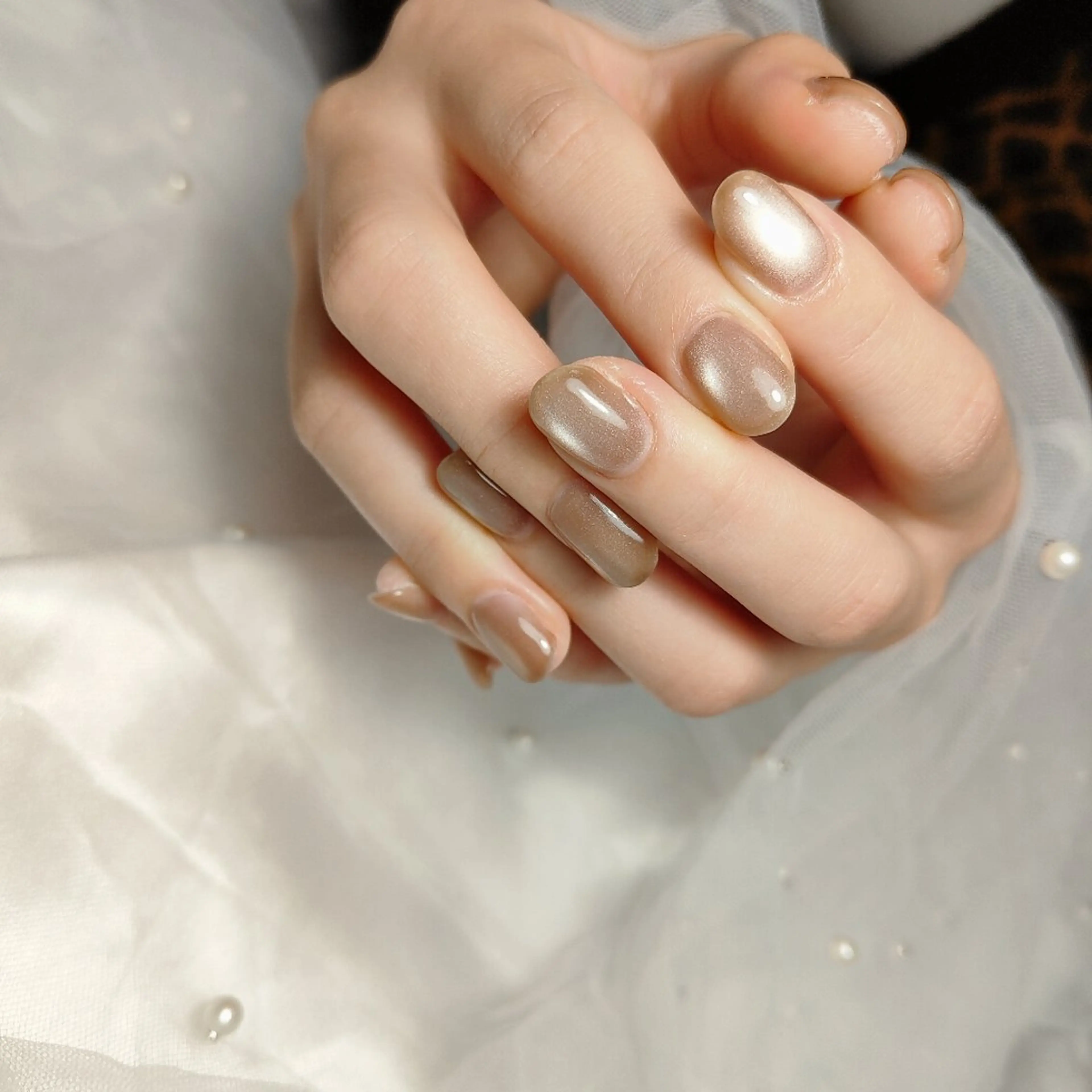 ネイル マグネットネイル ハンドネイル CLEAR NAILのネイルデザイン