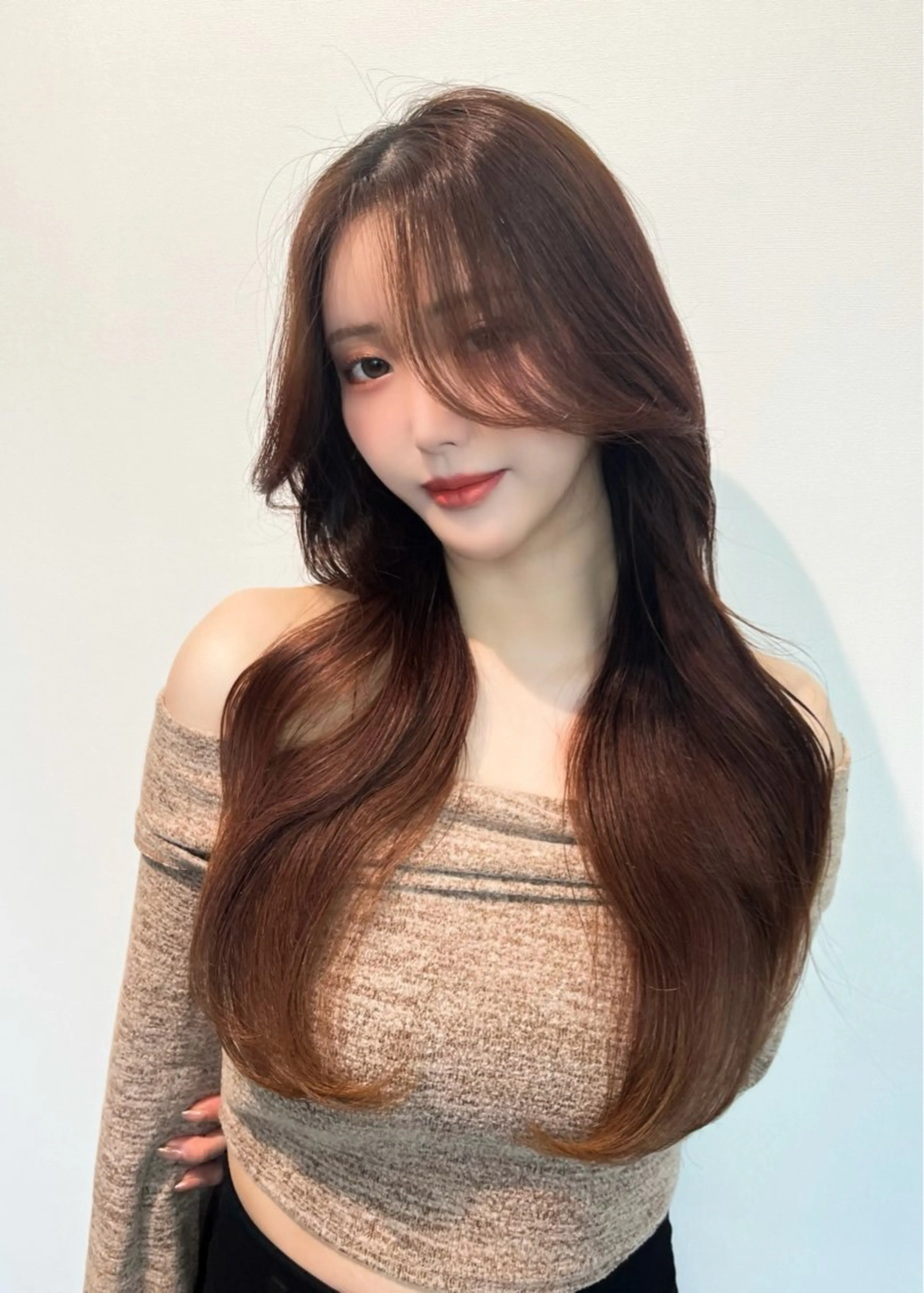 ロング 韓国ヘア/ ミラノのヘアスタイル