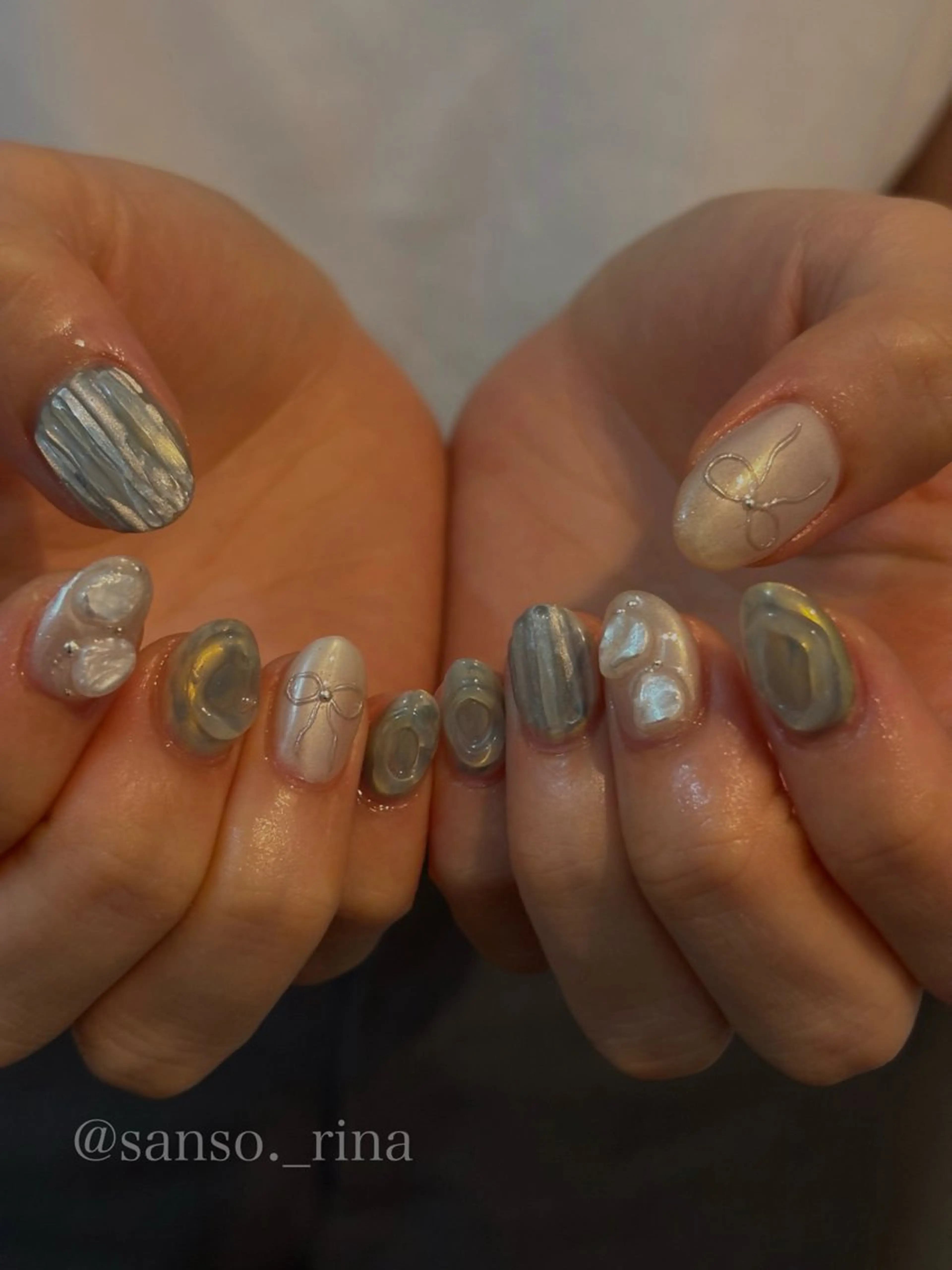 ネイル ハンドネイル フットネイル nuu  栄所属・早川 里奈のネイルデザイン