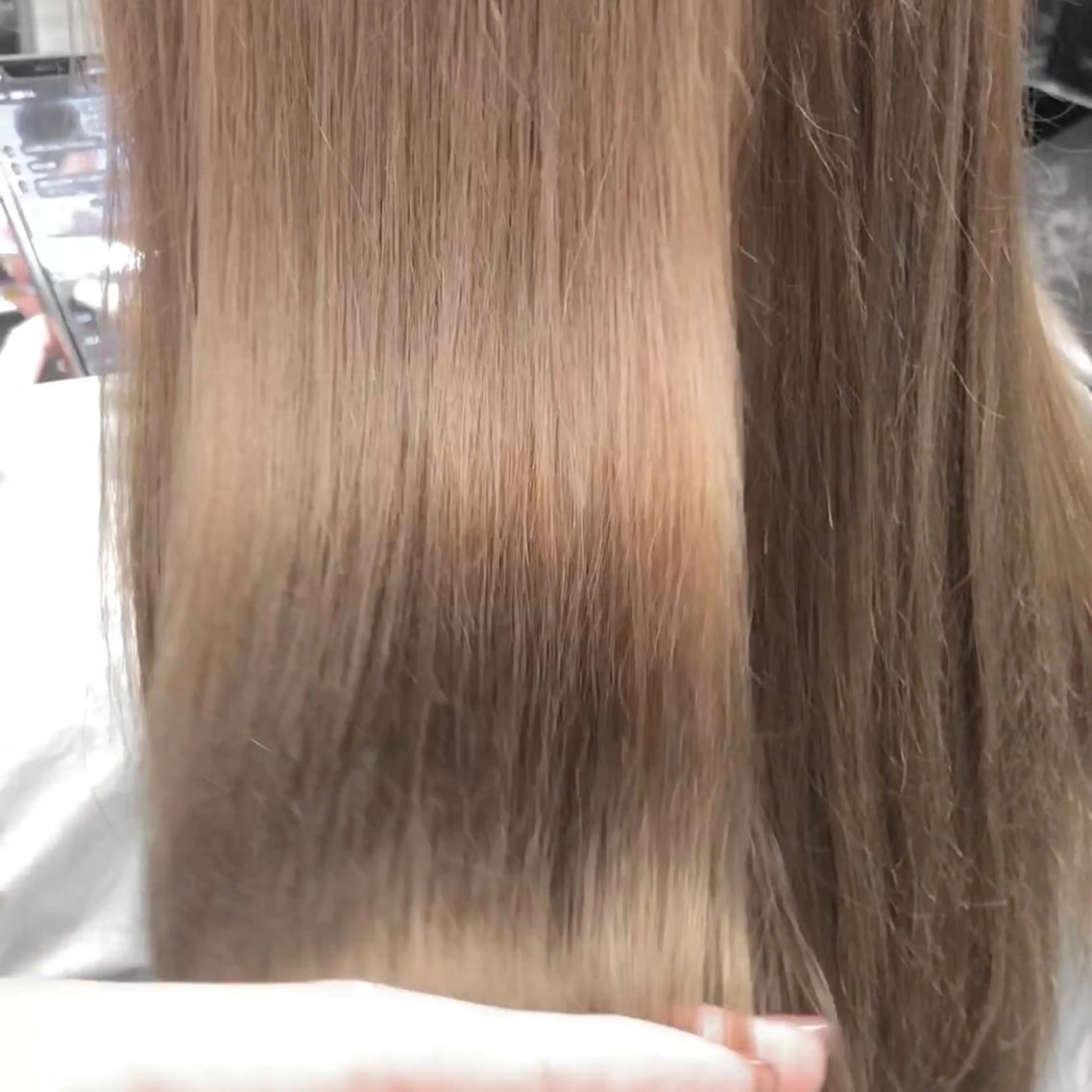 セミロング カラー バレイヤージュ ベージュカラー デザインカラー ハイライトカラー 外国人風カラー アンドウ ユウ/ レイヤーカット/韓国のヘアスタイル