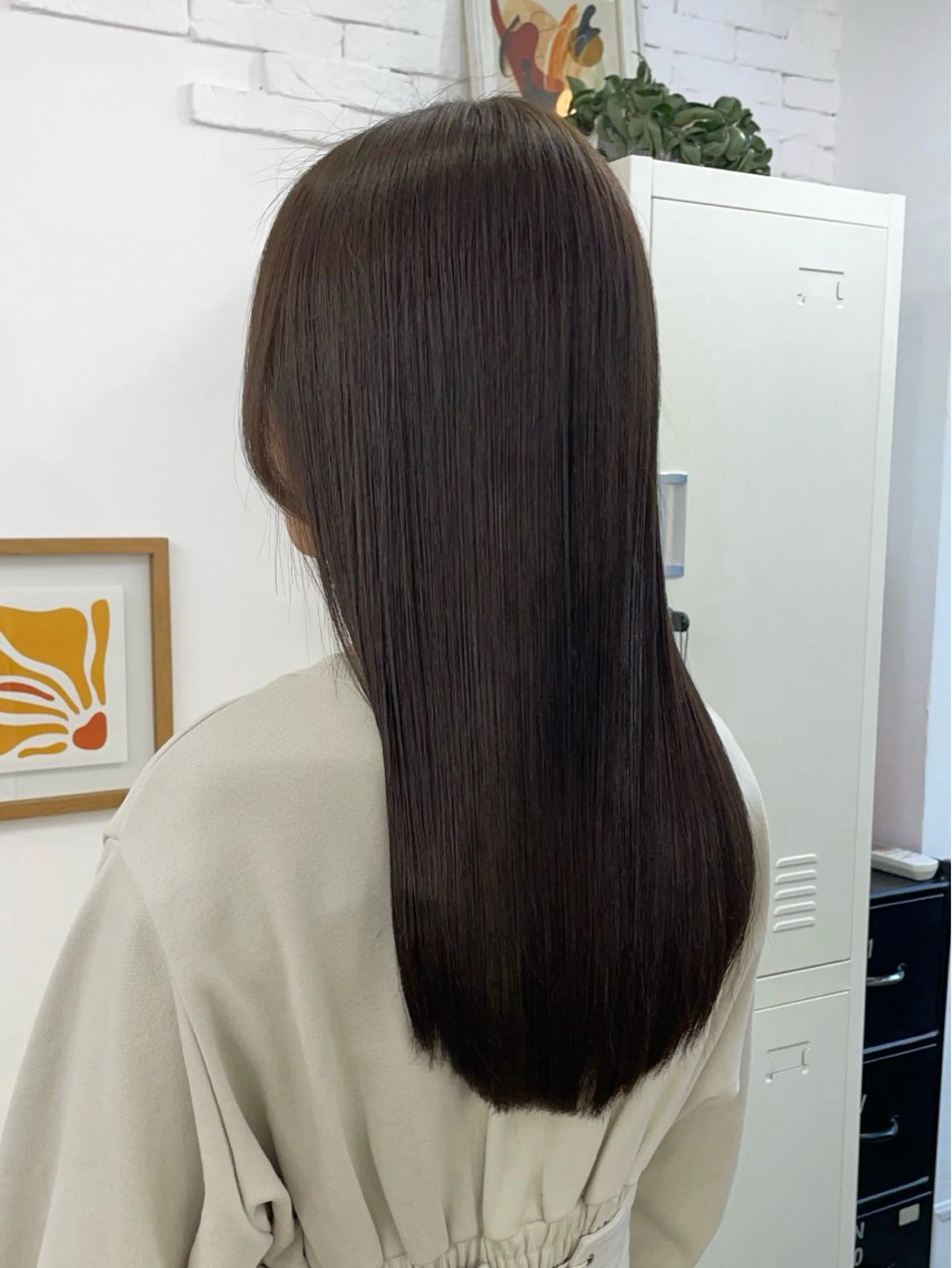 ロング カラー グレージュ トリートメント カット ヘアカラー トリートメント ✨髪質改善✨原宿 えのもと　はなのヘアスタイル