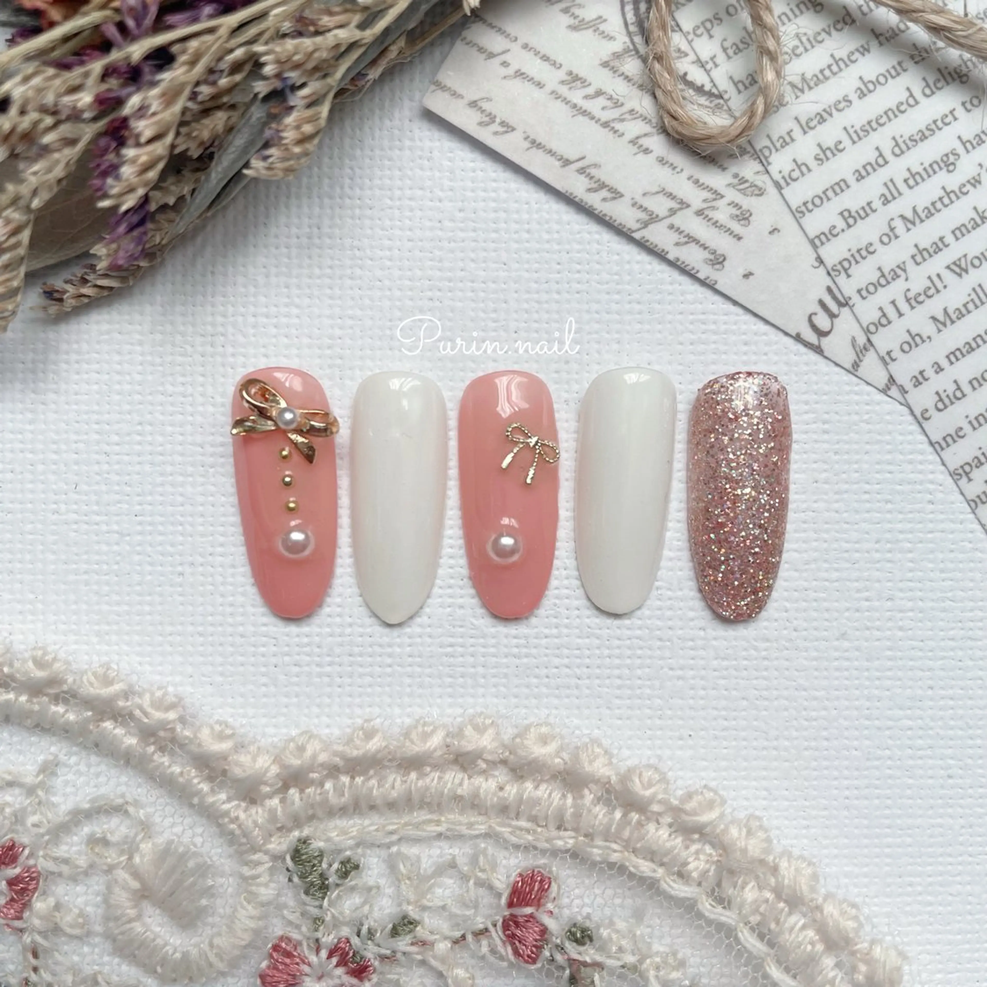ネイル 韓国ネイル シンプルネイル Nails by Purin🍮のネイルデザイン