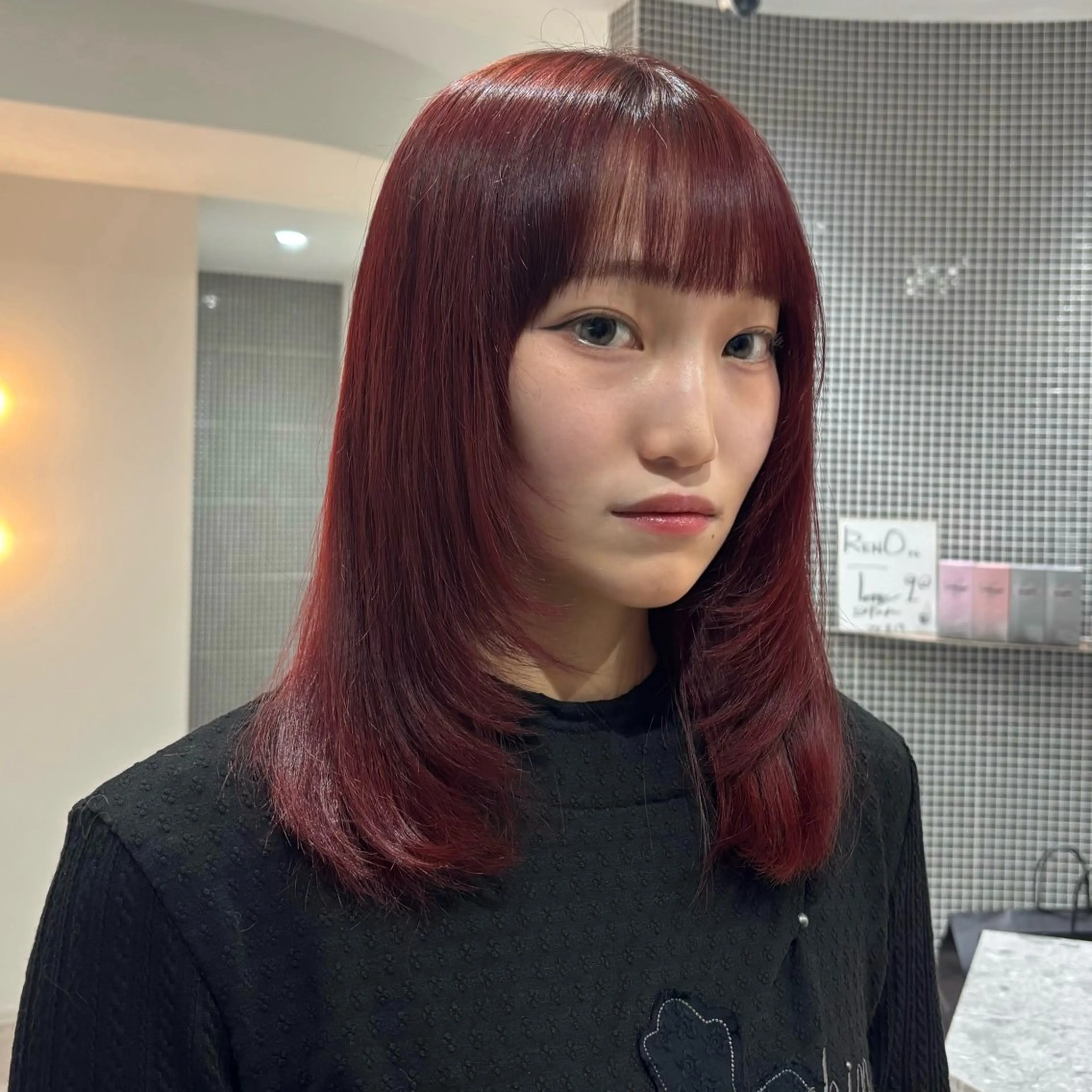 ミディアム ヘアカラー トリートメント RENO /櫻井 まおのヘアスタイル