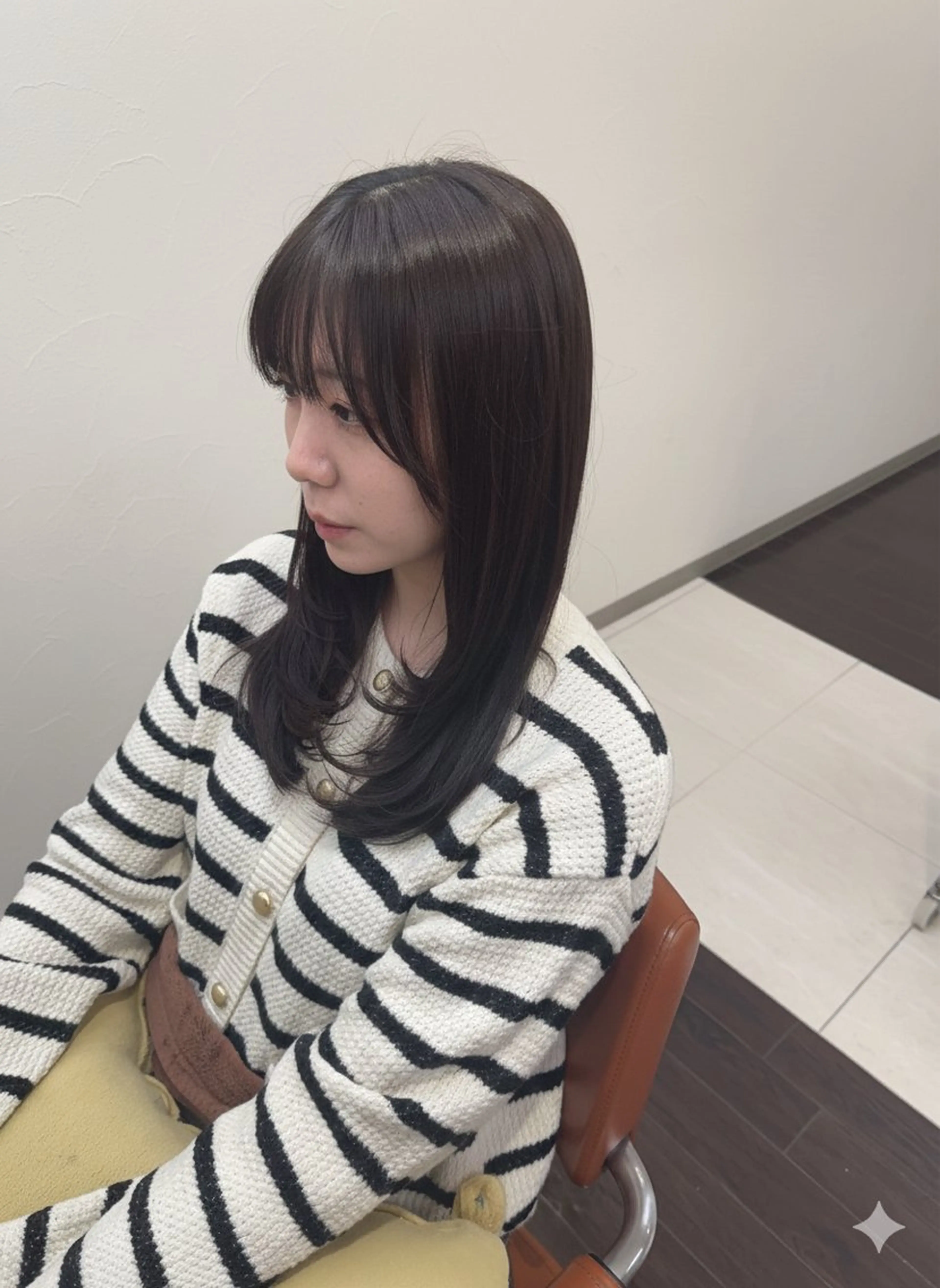 ロング カラー レイヤーカット カット ヘアカラー レイヤー職人・ 似合せ美容師そうまのヘアスタイル