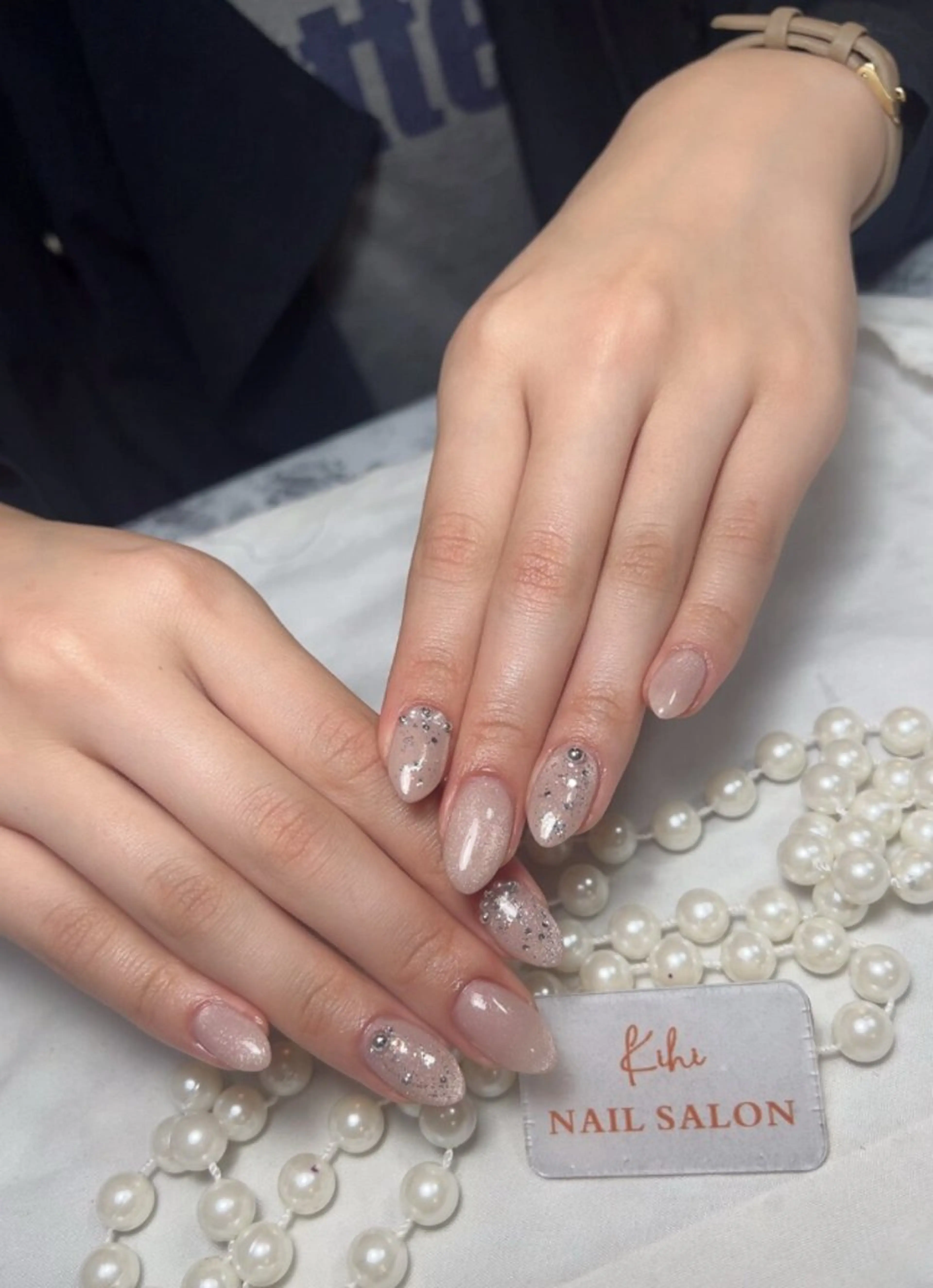 ネイル アートネイル フレンチネイル ジェルネイル グラデーション 韓国ネイル 村中 ハナのネイルデザイン