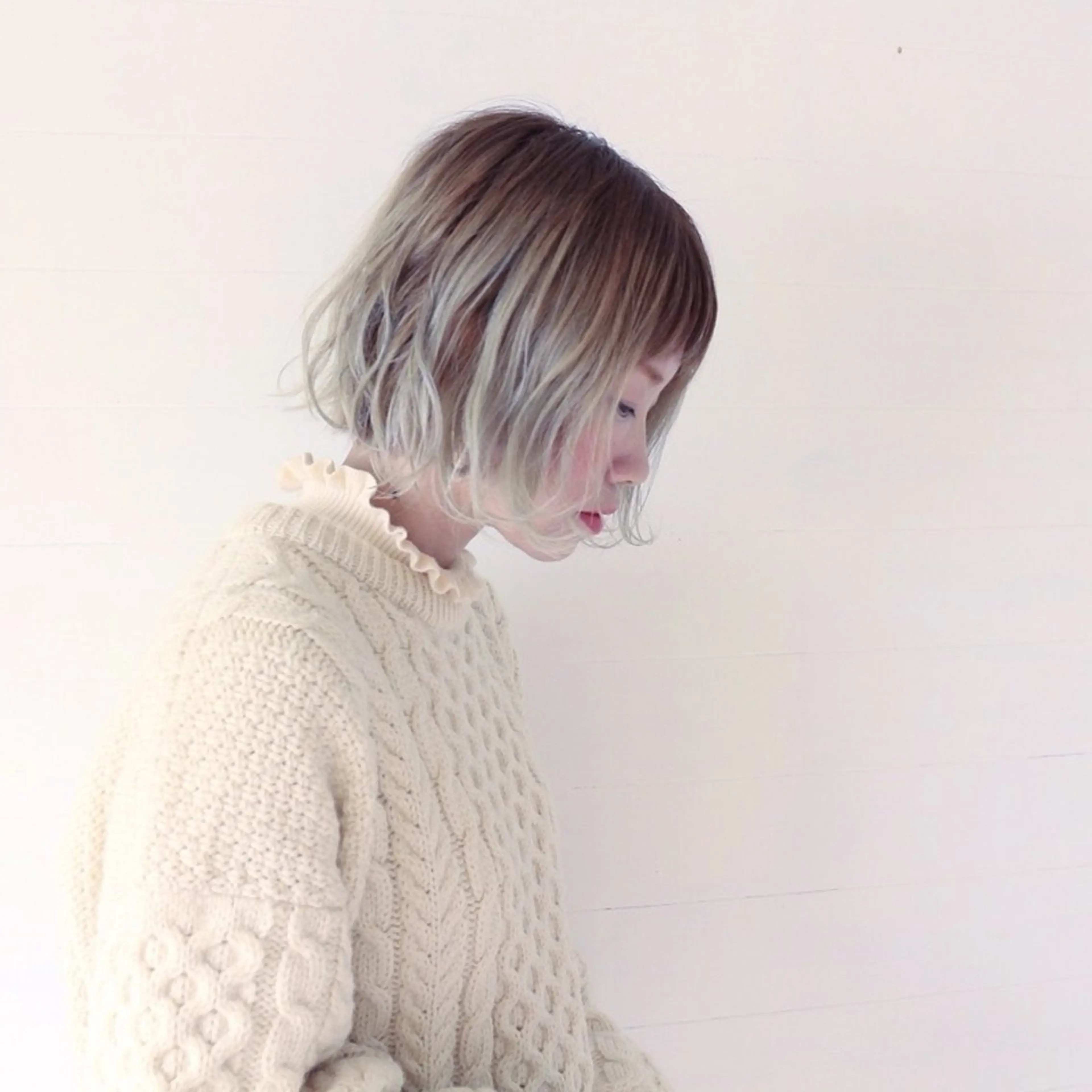 ショート カラー 髪質改善 柔らか質感/髪質改善 ⚡️Ren⚡のヘアスタイル