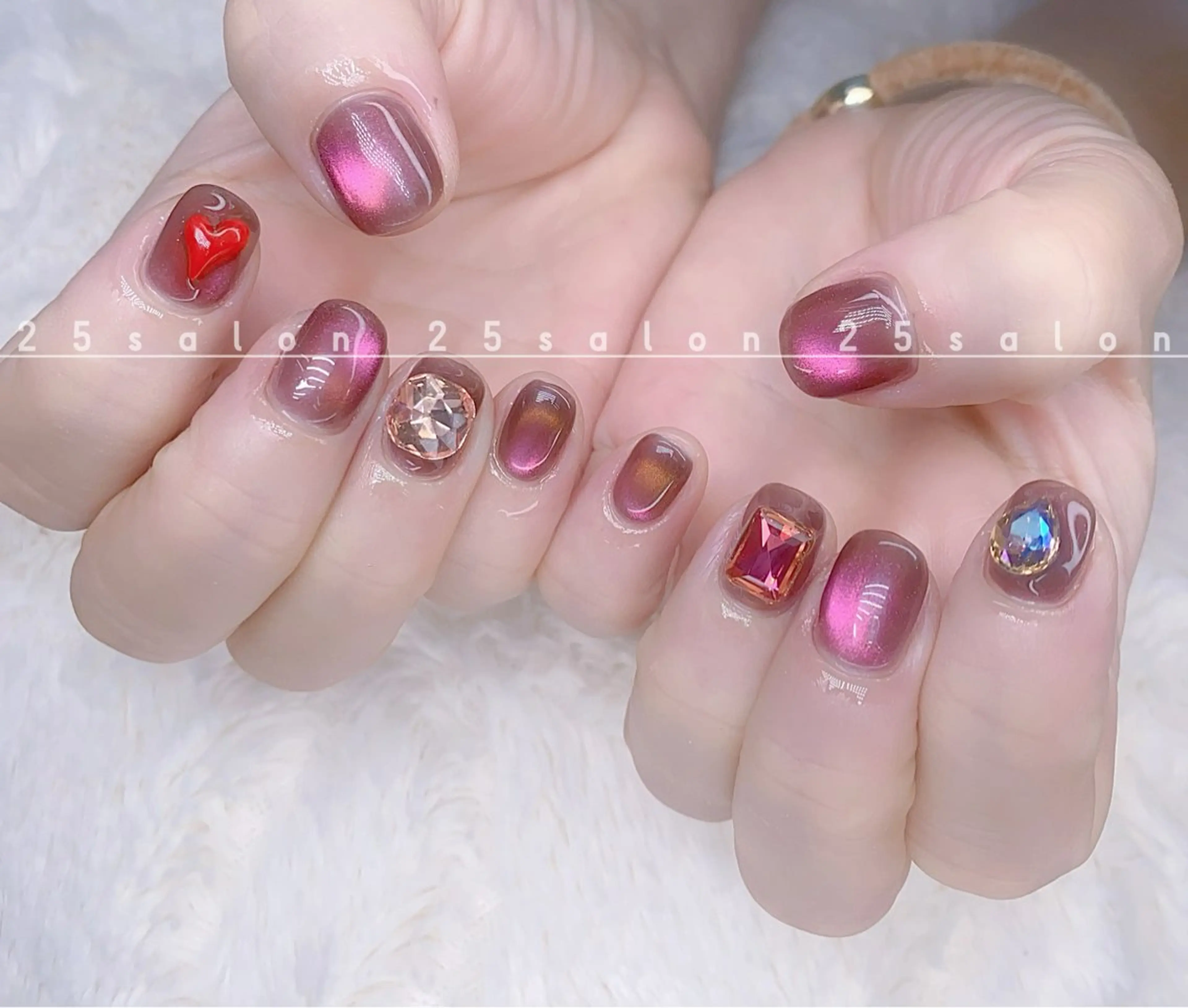 ネイル ジェルネイル 韓国ネイル ニュアンスネイル パラジェル ワンホンネイル 2 5のマツエク・マツパデザイン