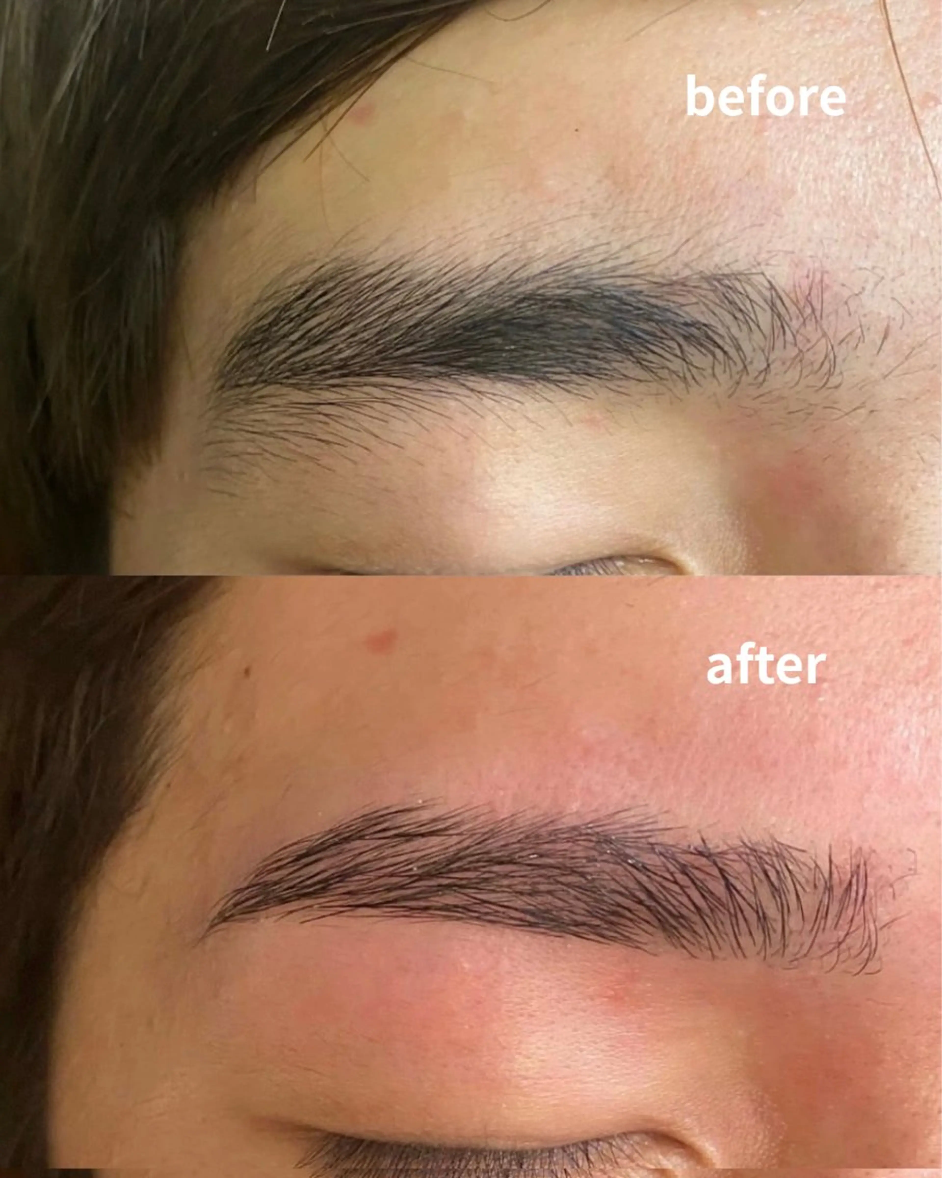 口コミ投稿】似合わせ診断+WAX脱毛+カット+毛抜き+間引き/メンズ眉毛の写真