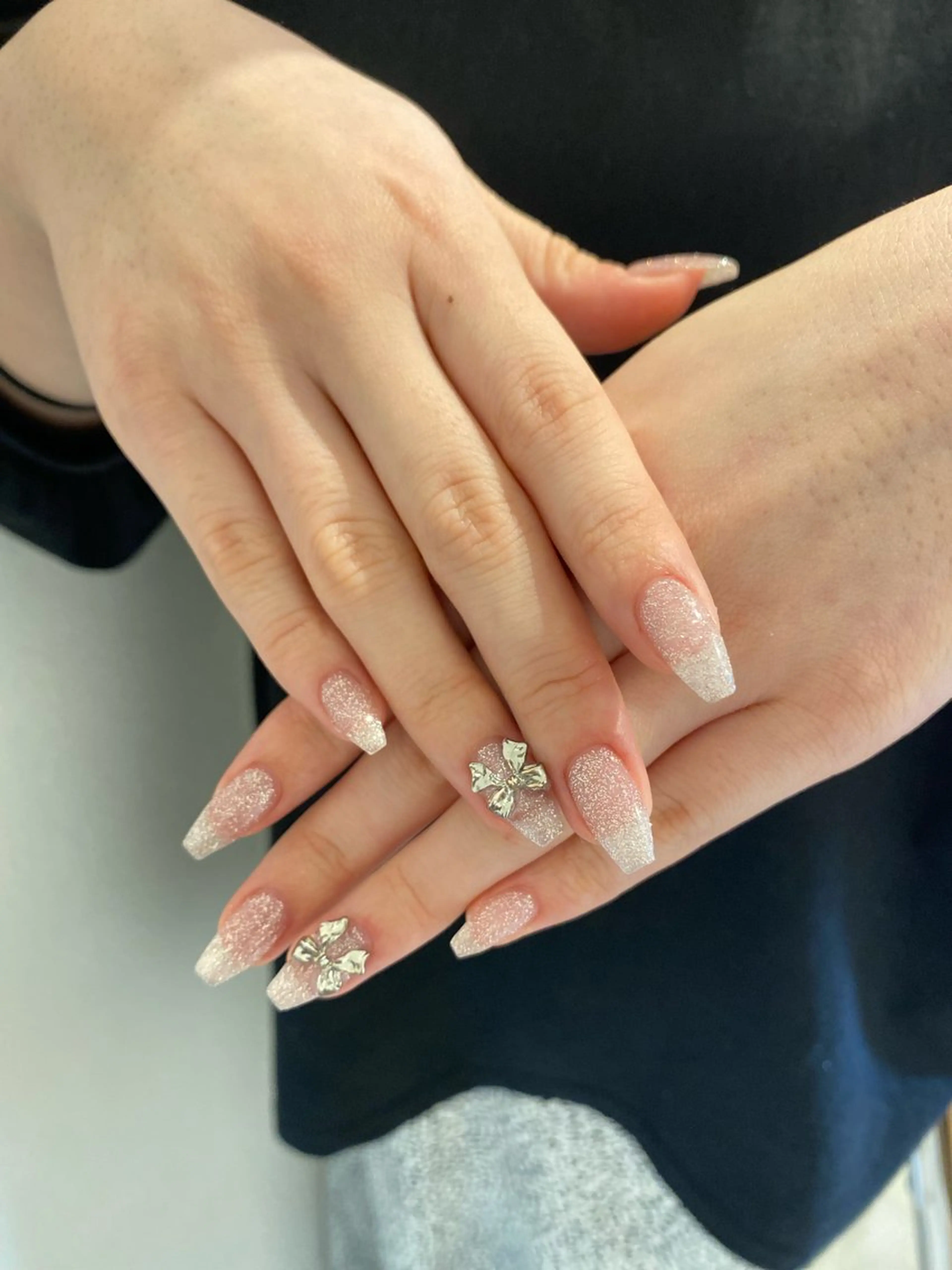 ネイル フラッシュネイル リボン melty 表参道 sakiのネイルデザイン