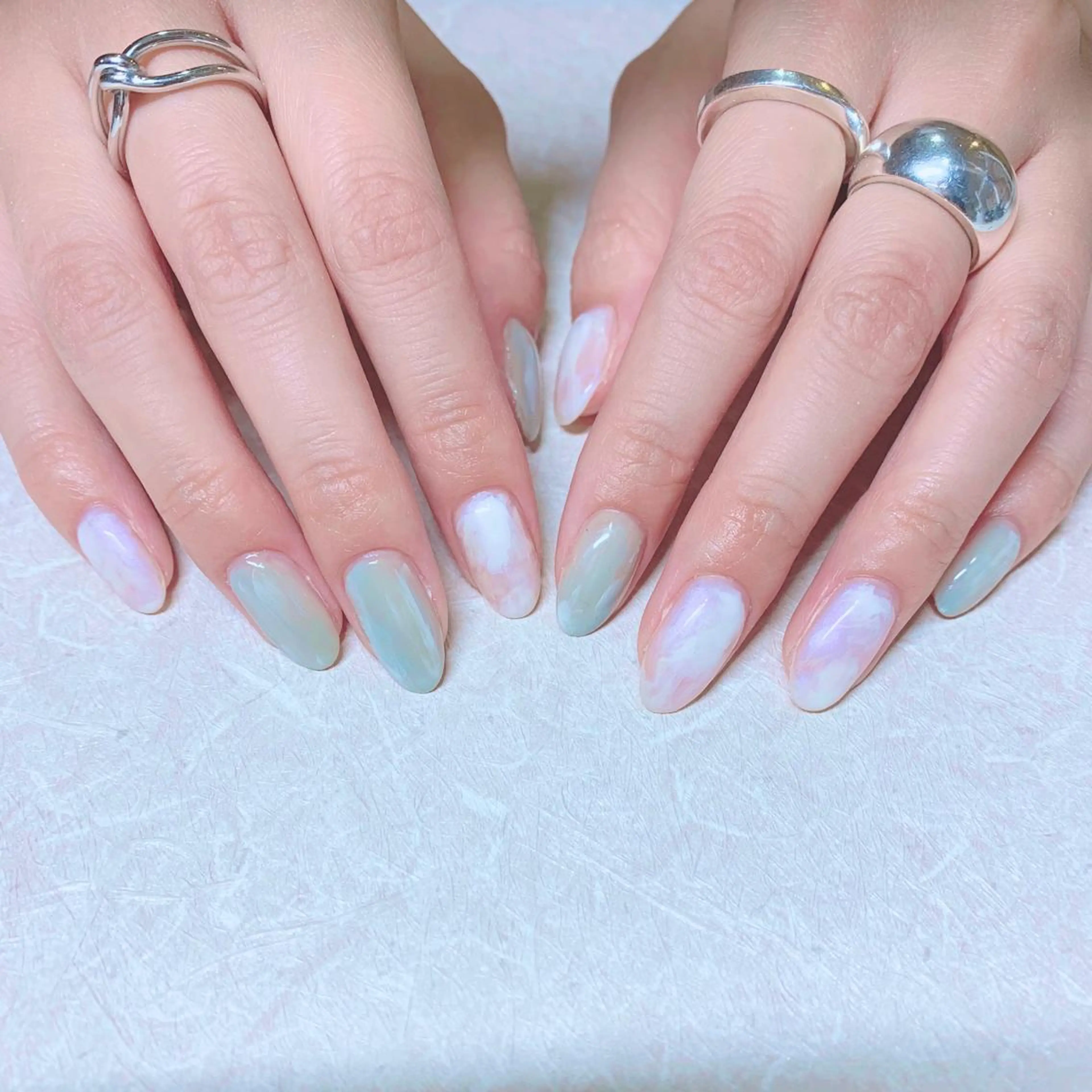 カラー ネイル ハンドネイル Cozy_ ilumのネイルデザイン