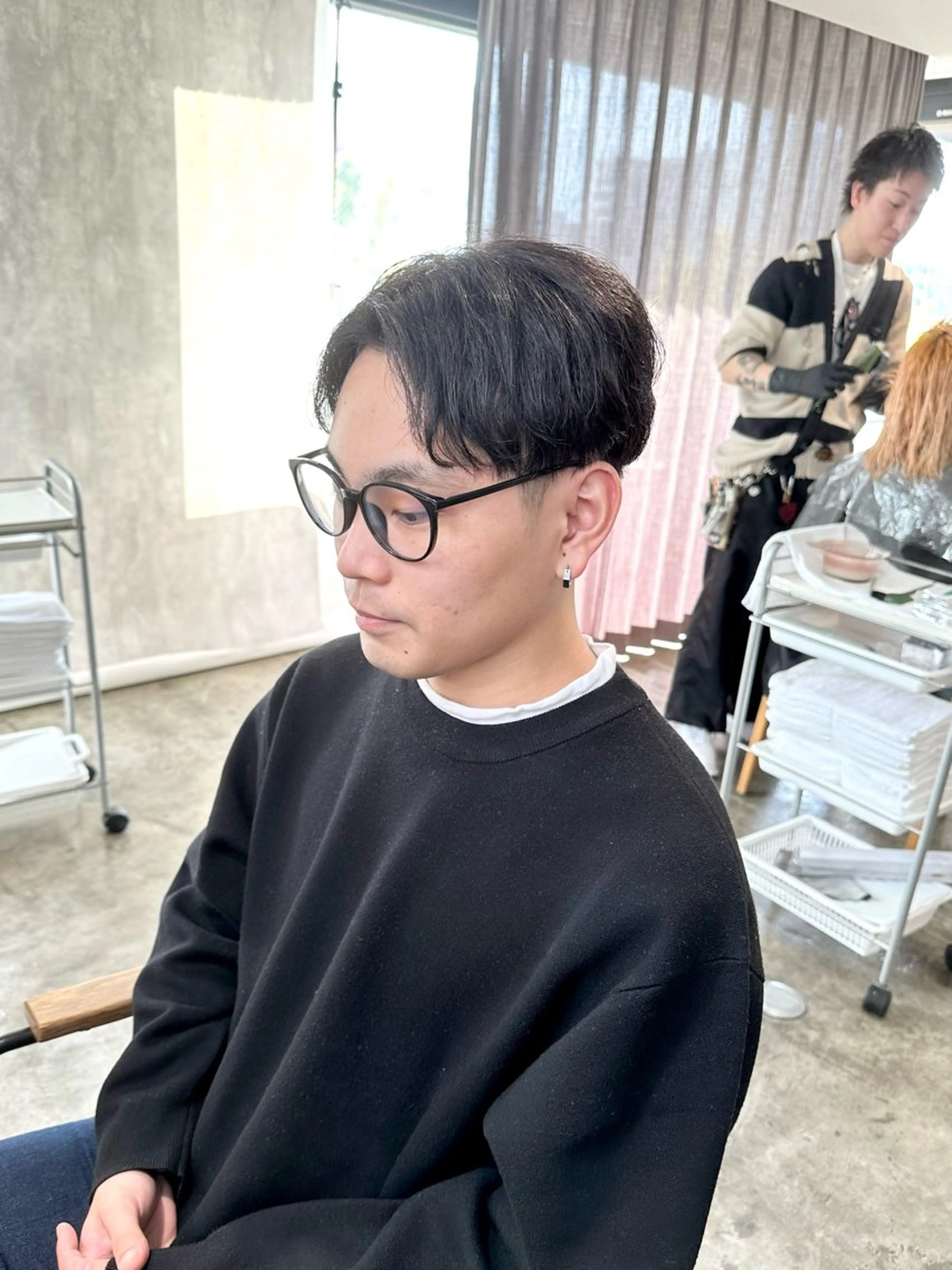 メンズ ビジネス センターパート 刈り上げ カット 骨格補正施術/メンズ 専門美容師/YUYAのヘアスタイル