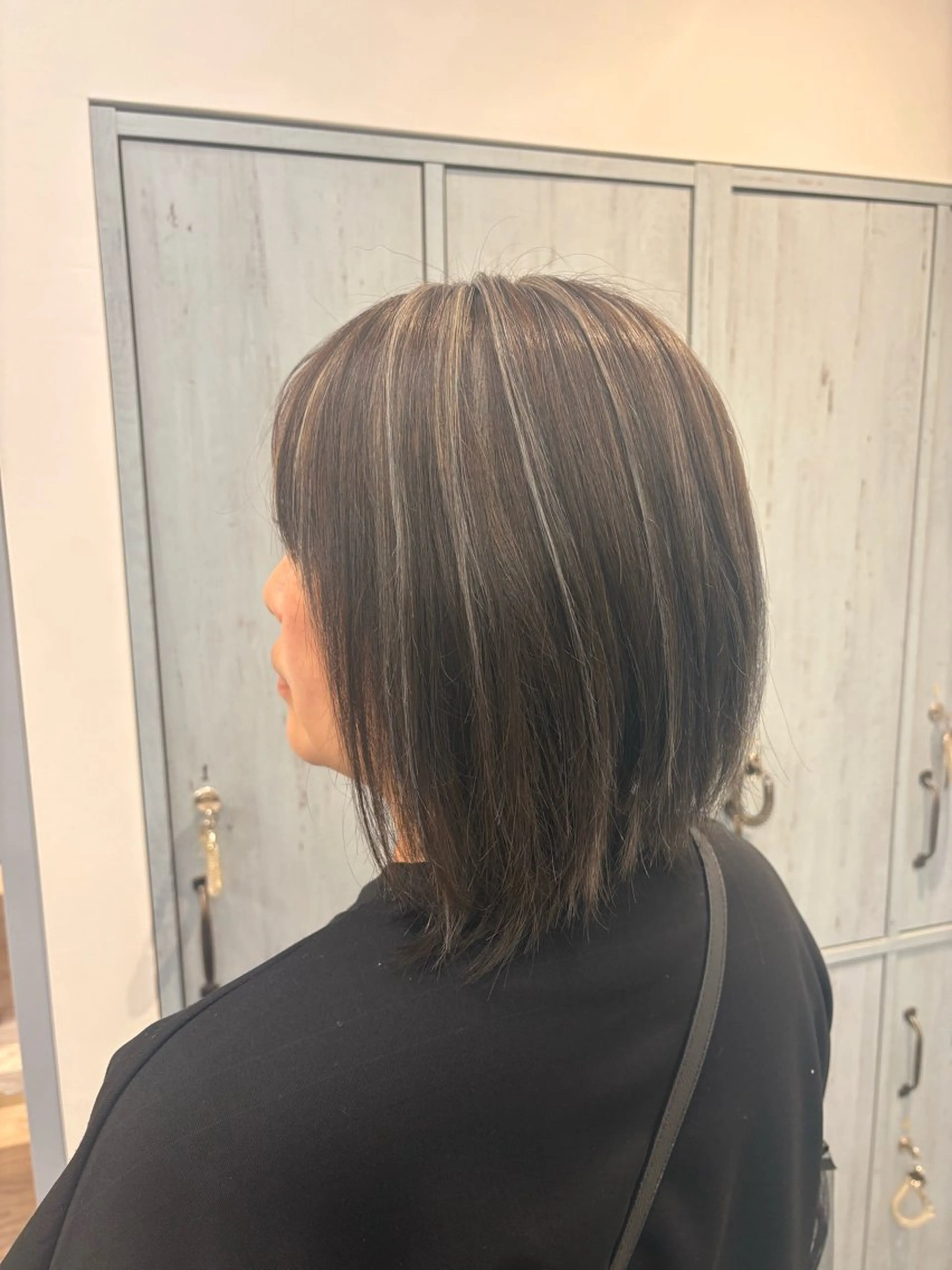 ミディアム ヘアカラー ukyo/カラー/ ブリーチ/ハイライトのヘアスタイル