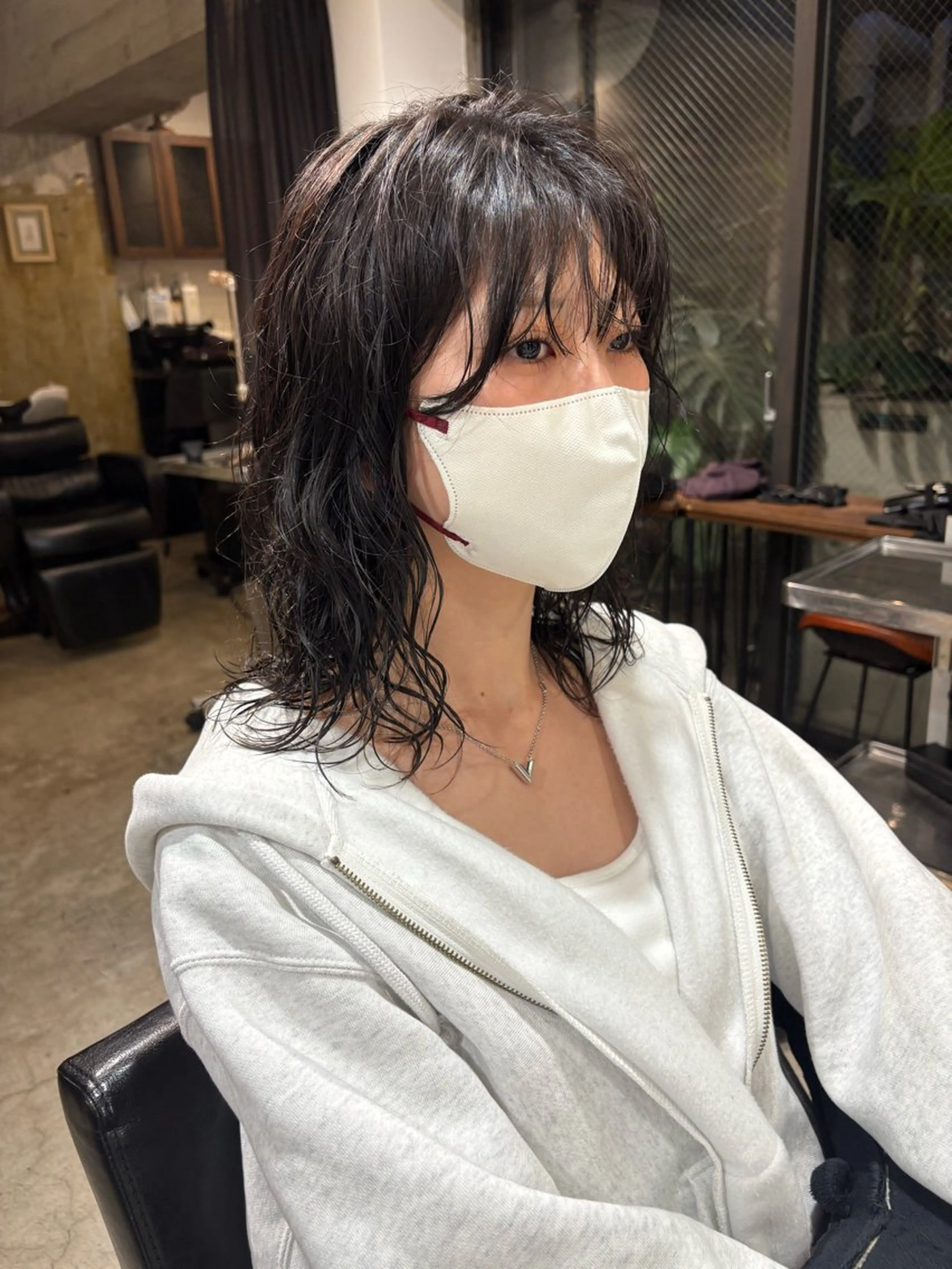 ロング パーマ ボブ ウルフカット スパイラルパーマ カット パーマ トリートメント 【お洒落パーマ】 Elme　肥塚康汰郎のヘアスタイル