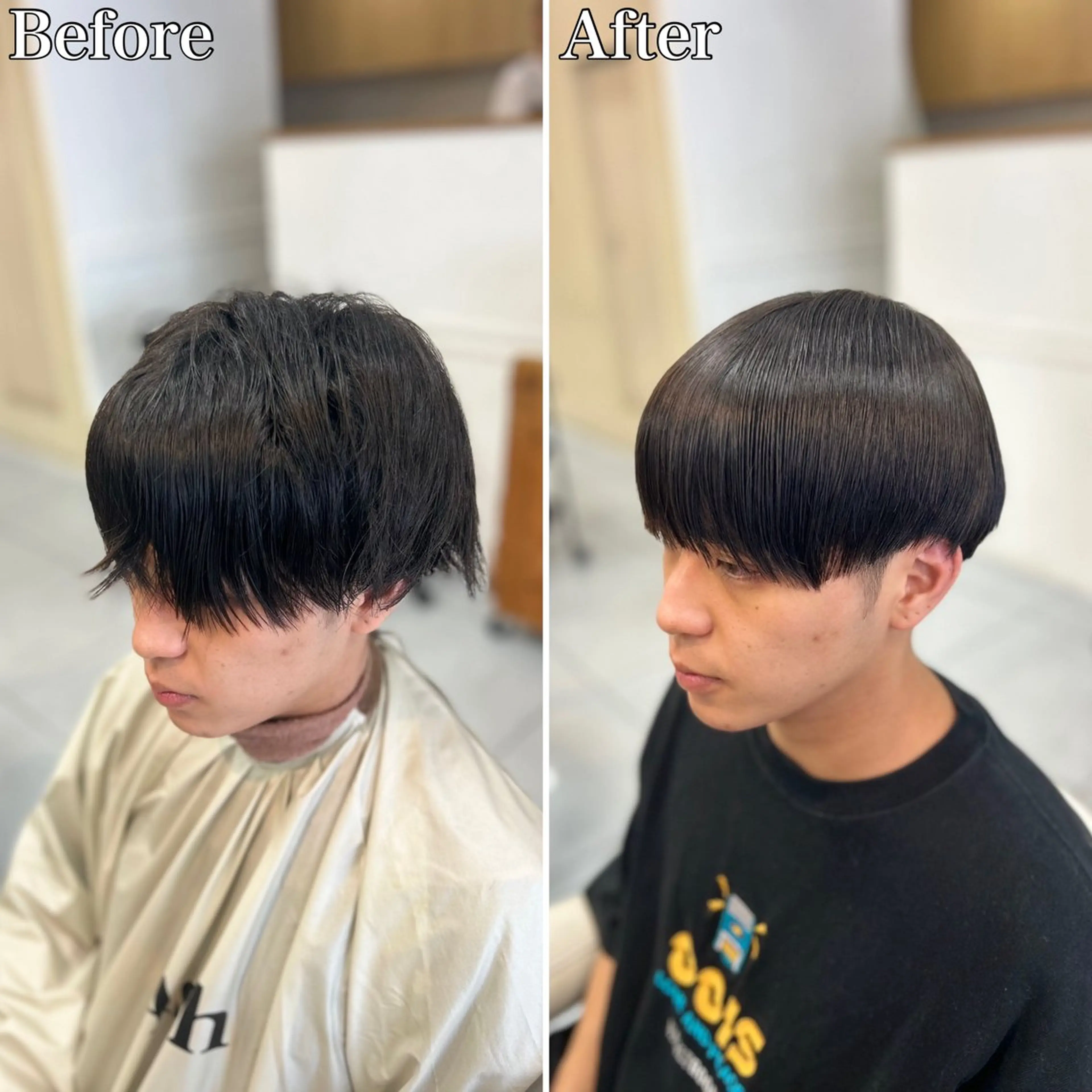 ミディアム パーマ メンズ マッシュ 縮毛矯正 🔮メンズ縮毛矯正 毛流れパーマ💎竹永のヘアスタイル