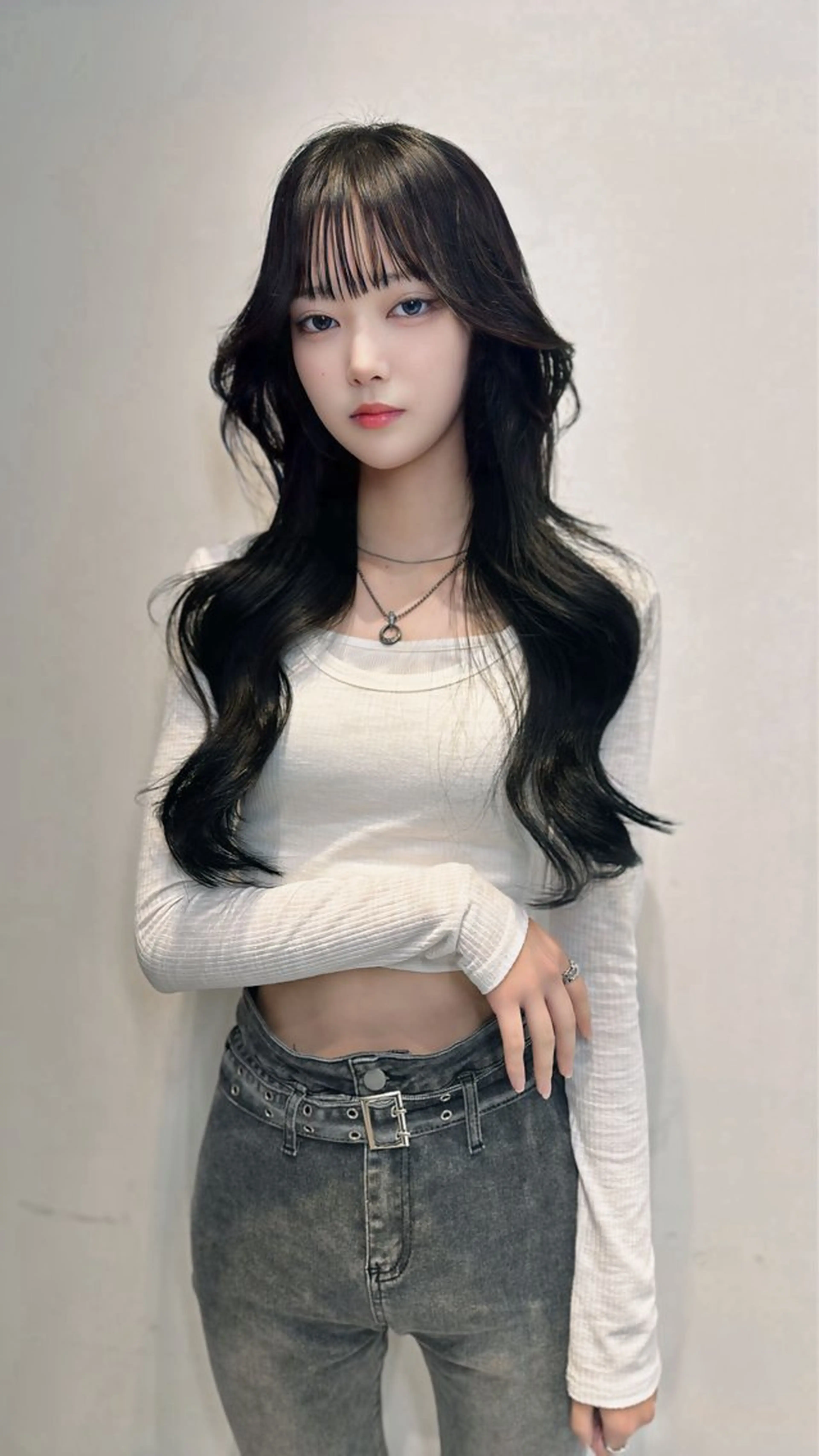 ロング 韓国風ヘア トリートメント カット ヘアカラー 中韓🇨🇳🇰🇷 🤍TAKAHIROのヘアスタイル