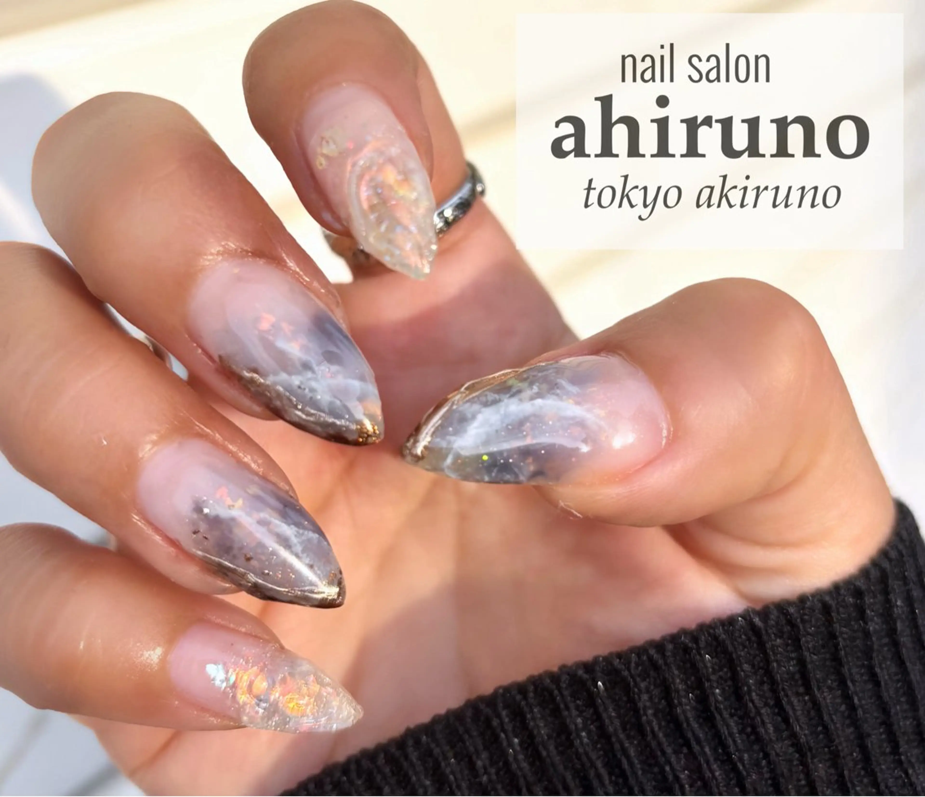 ネイル ブルー ニュアンスネイル ハンドネイル ａｈｉｒｕｎｏ ✿ ｙｕiのネイルデザイン