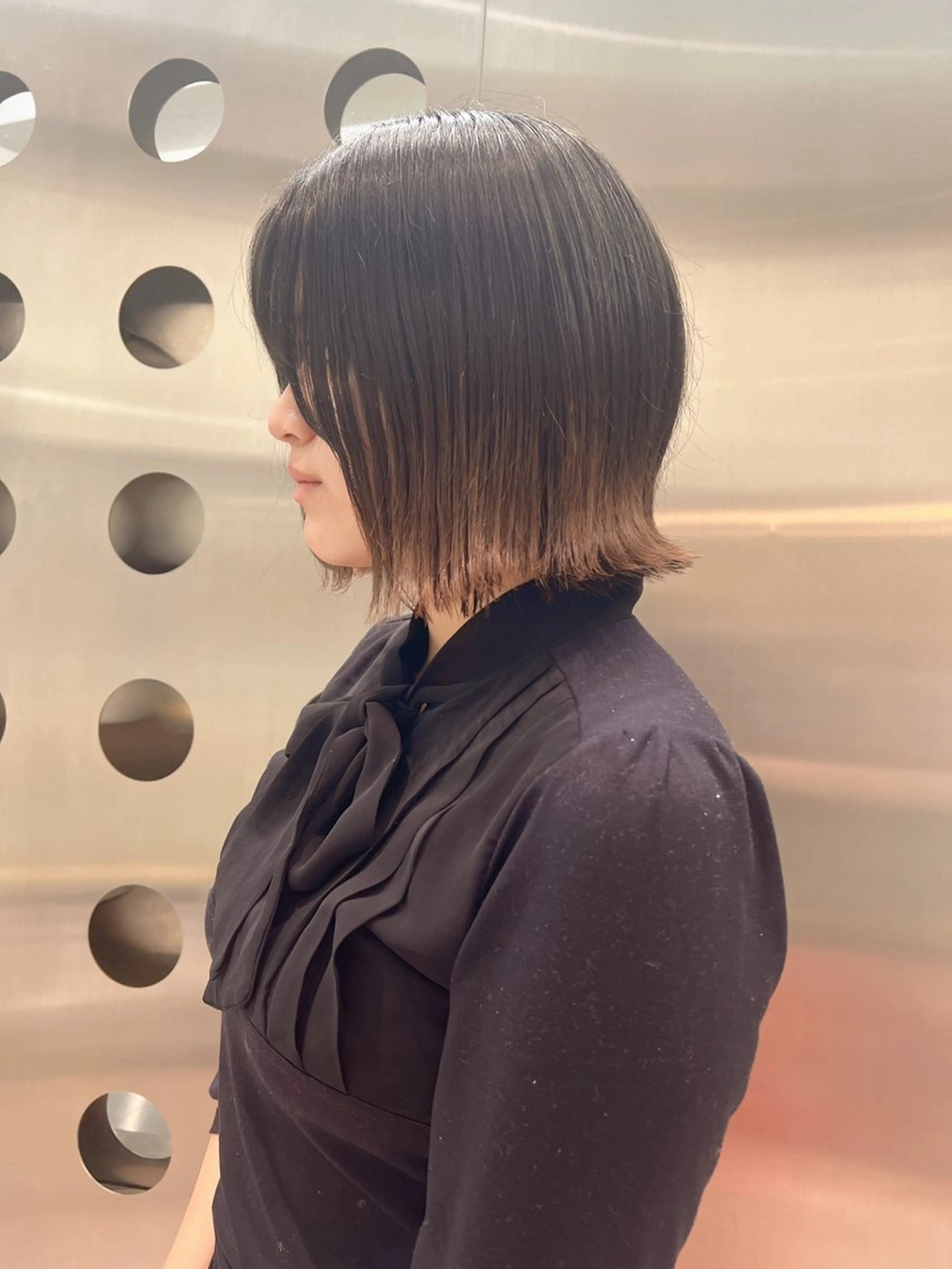 ミディアム ボブ 外ハネヘア 堀江 /木下椋麻のヘアスタイル