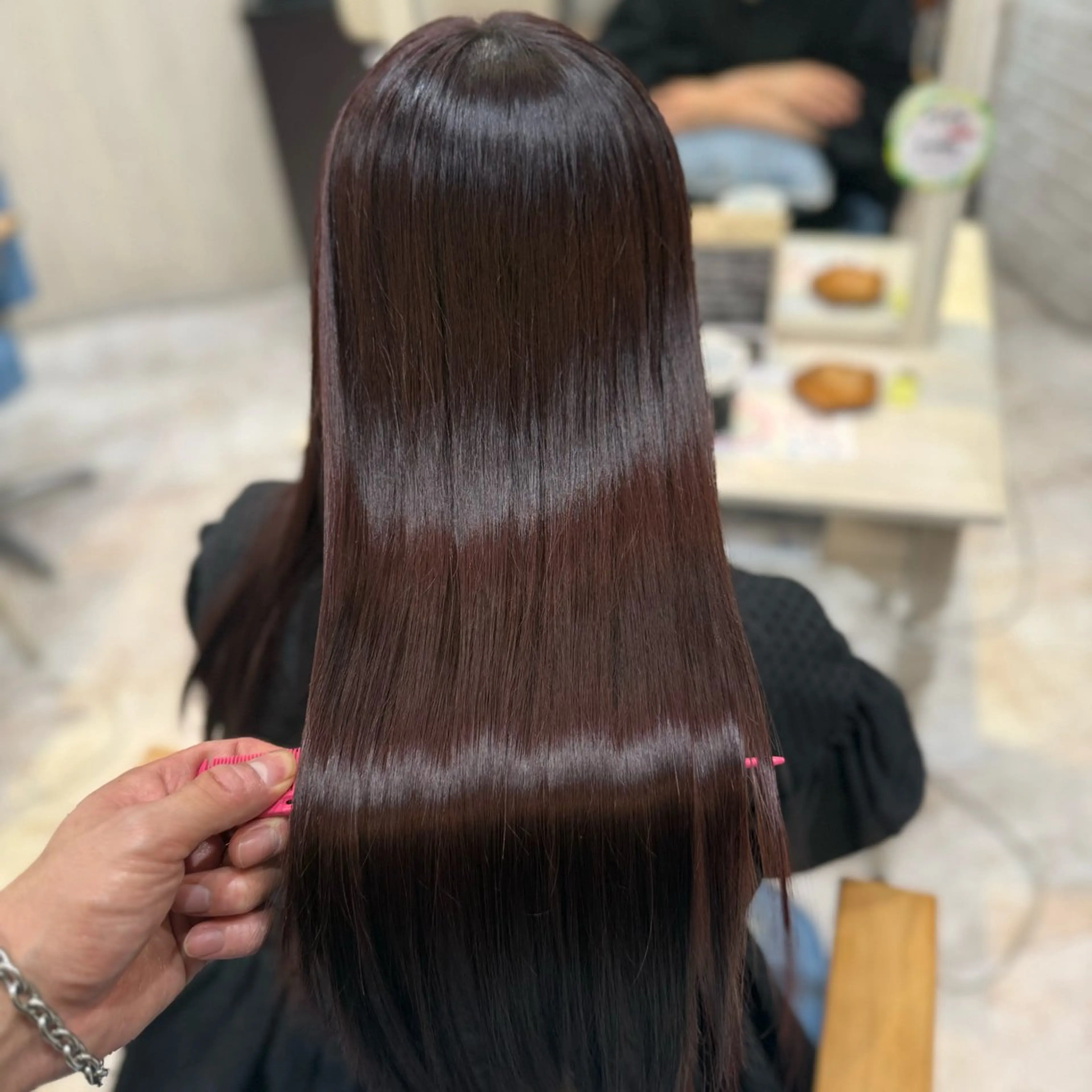 ロング ヘアカラー トリートメント 店長✨レイヤー✖️ 髪質改善✖️韓国ヘアのヘアスタイル