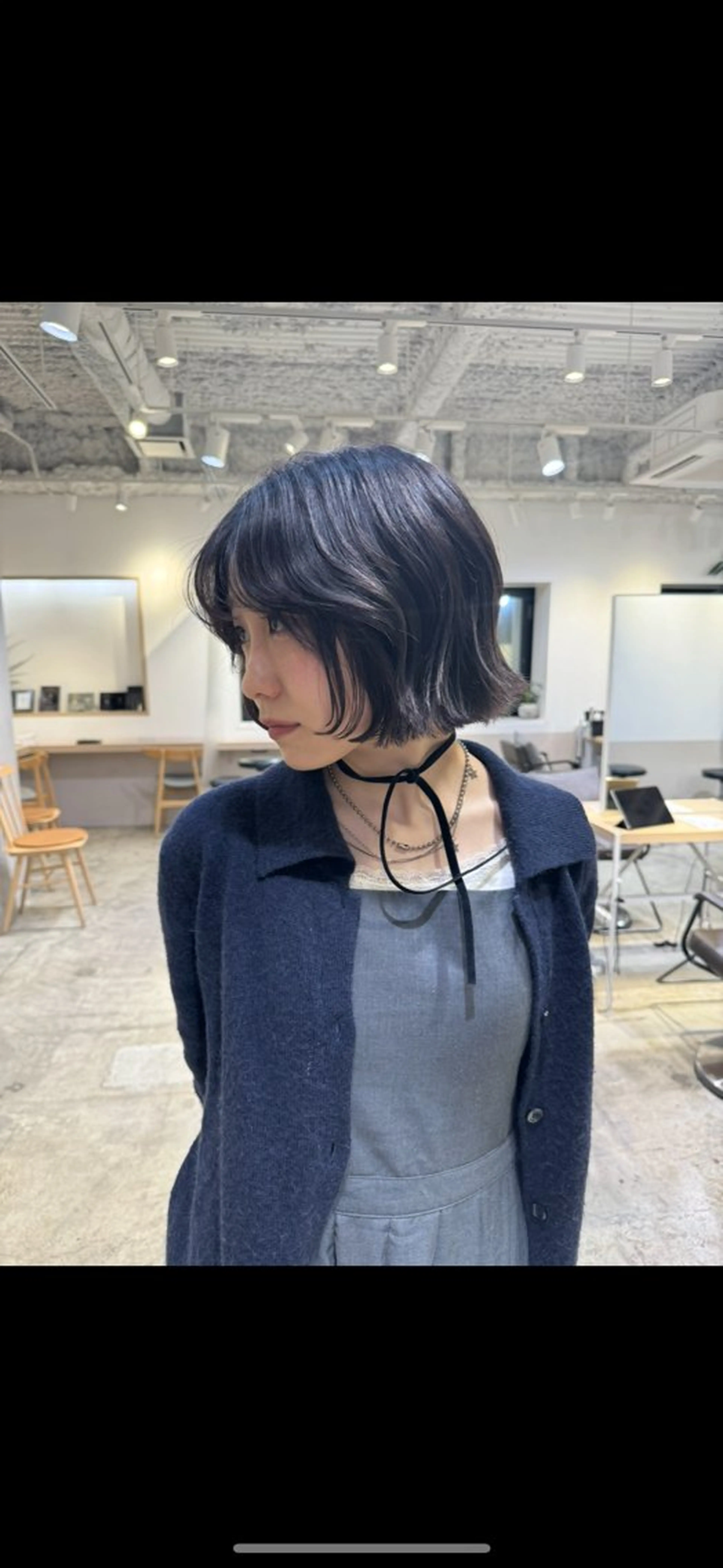 ショート ボブ レイヤーカット 梨澤 百音のヘアスタイル